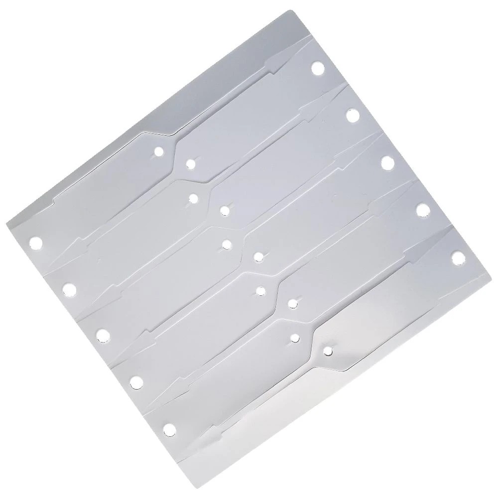 2 Disposable Vinyl Key Tags White 500 Pack, 2 of 3