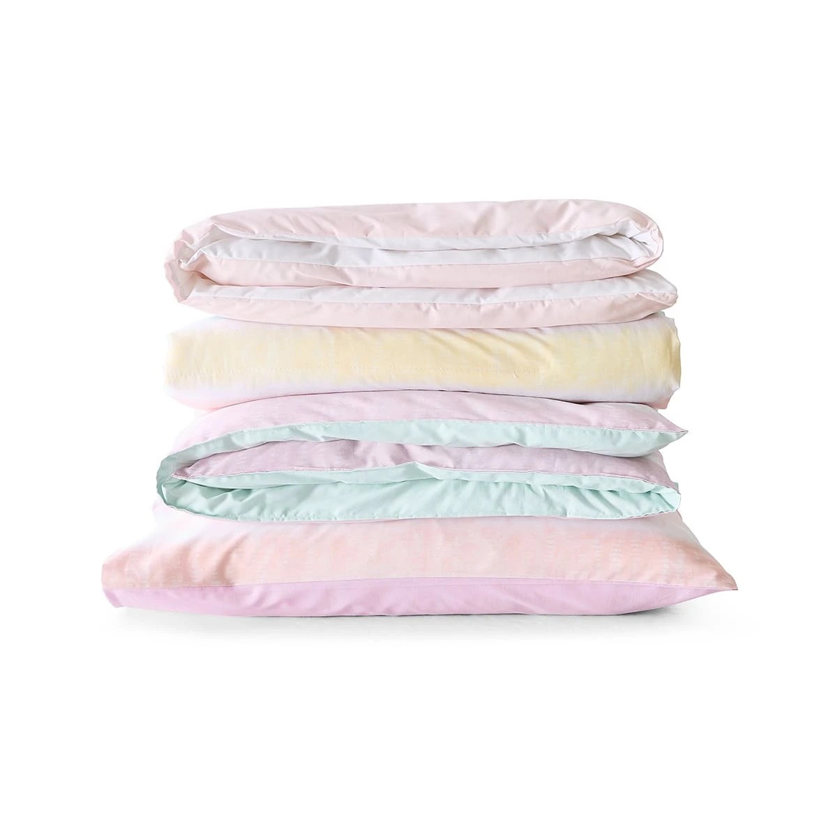 6 Ombre Cotton Rich Reversible Comforter Set - Double Bed, 6 of 7