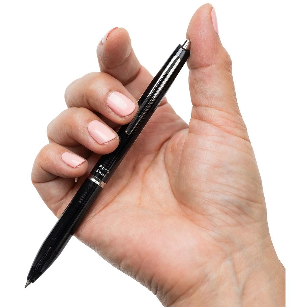 4 PILOT Acro 300 0.5mm Hybrid Ballpoint Pen Black Barrel, 4 of 6