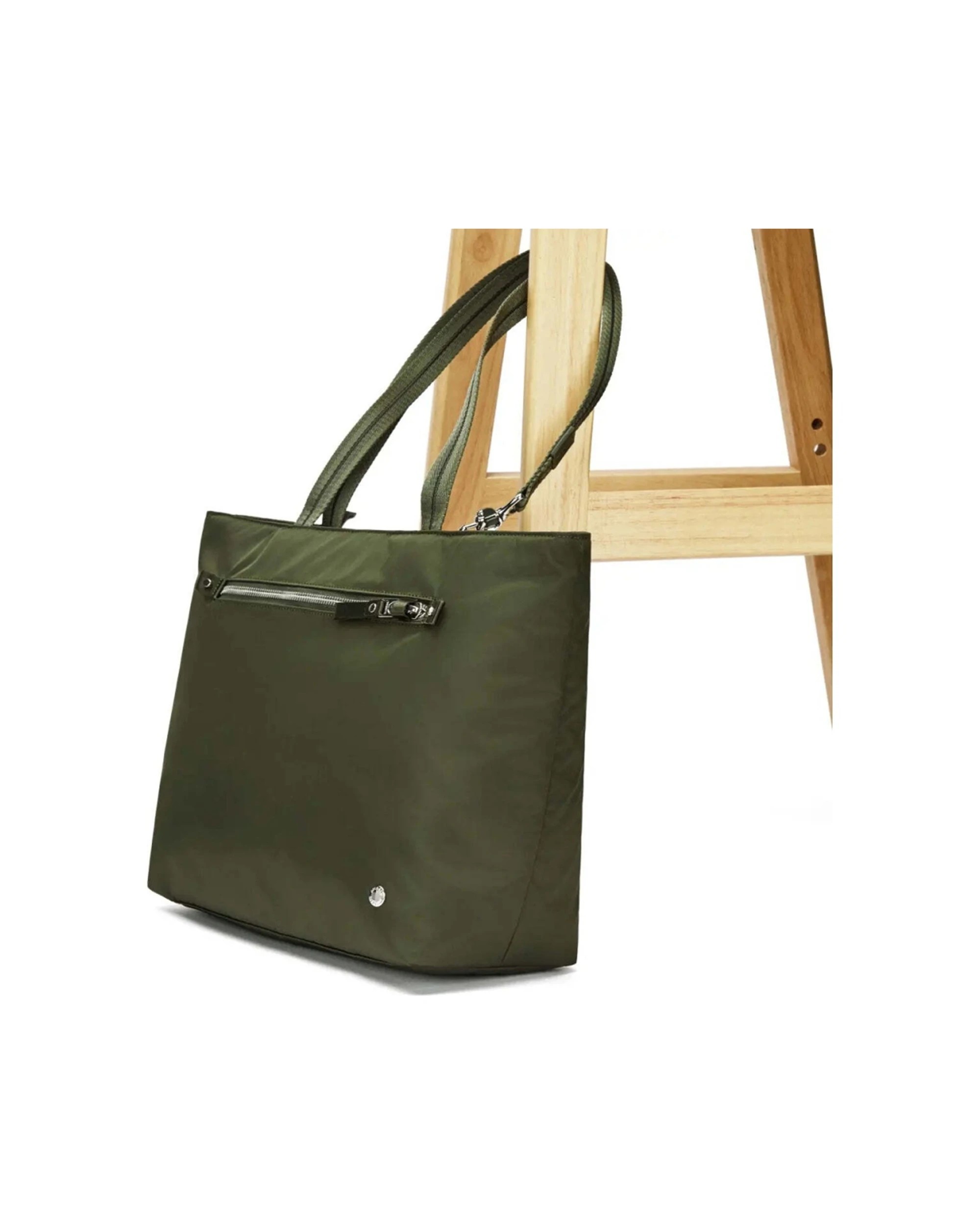 6 Pacsafe W Anti-Theft RFID Blocking Carryall 13in Laptop Tote Bag Secure Travel Bag Olive - Green, 6 of 8