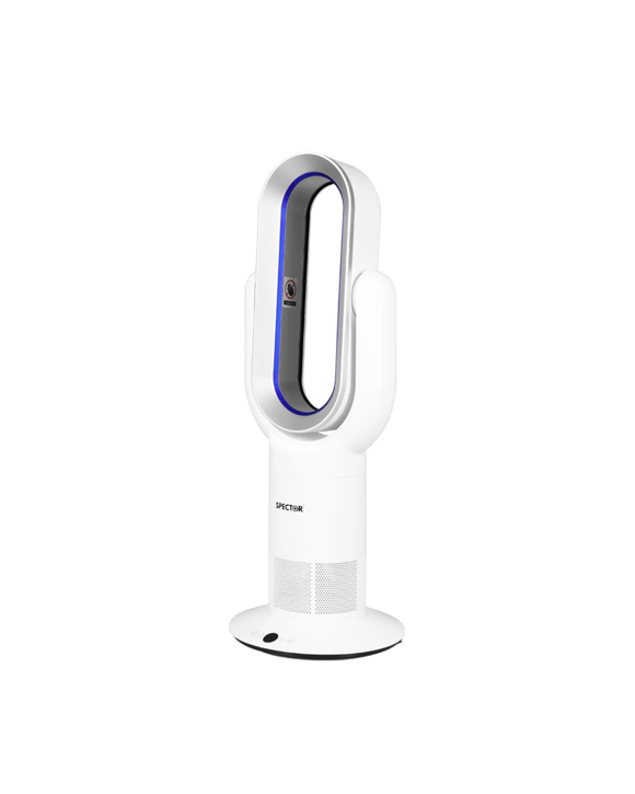 Spector Bladeless Electric Fan Cooler Heater Air Cool Sleep Timer All Season Use