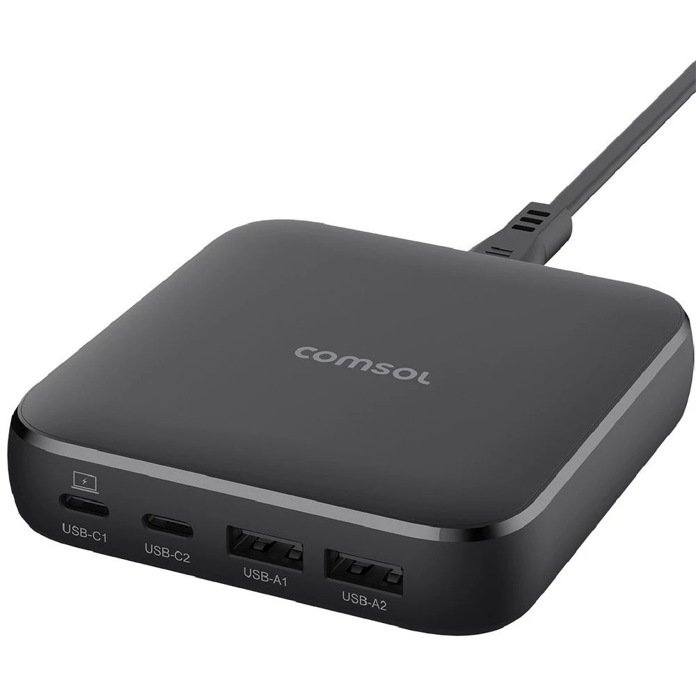 1 Comsol 4 Port USB Desktop Charger, 1 of 5