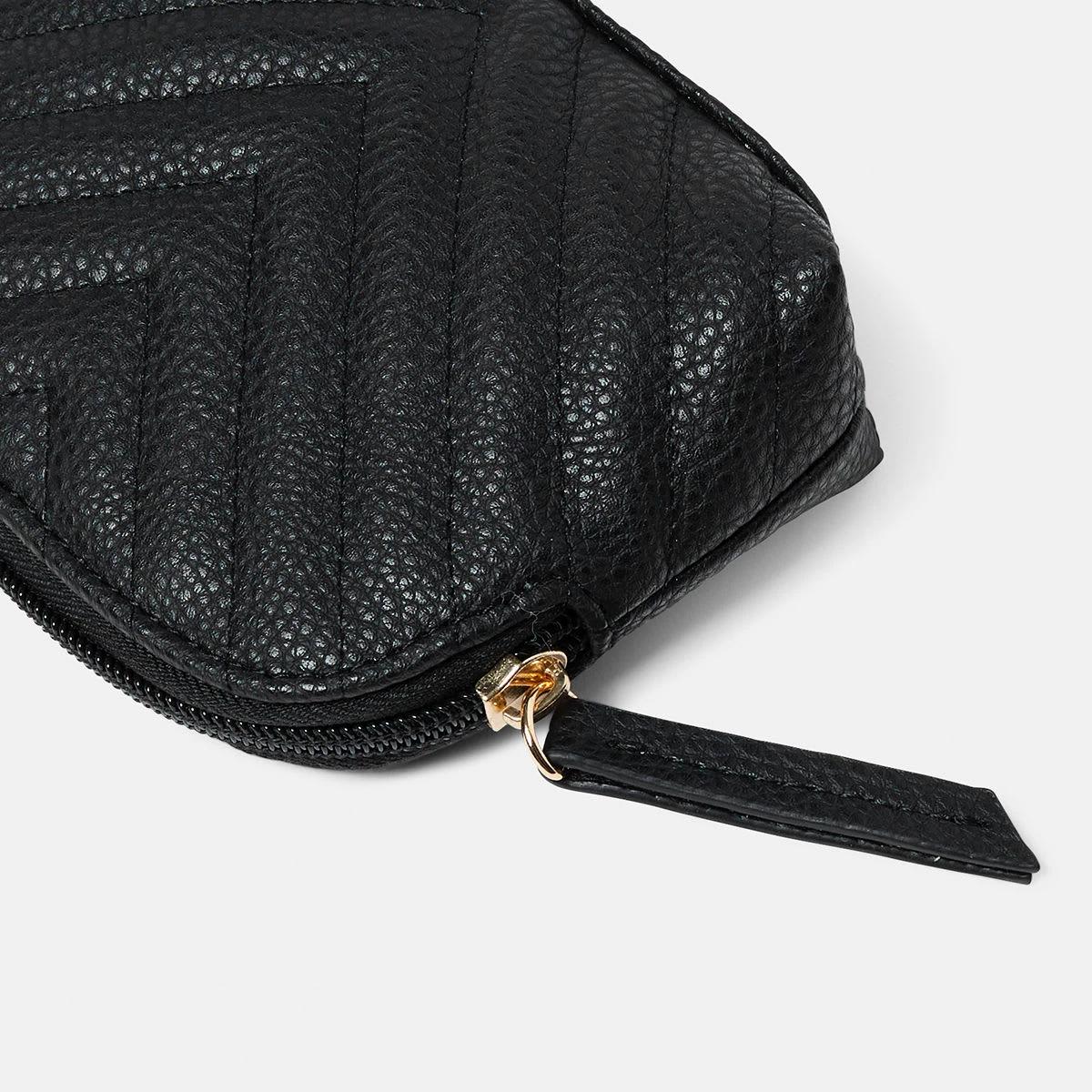 4 Charlie Quilted Purse Black, 4 of 4