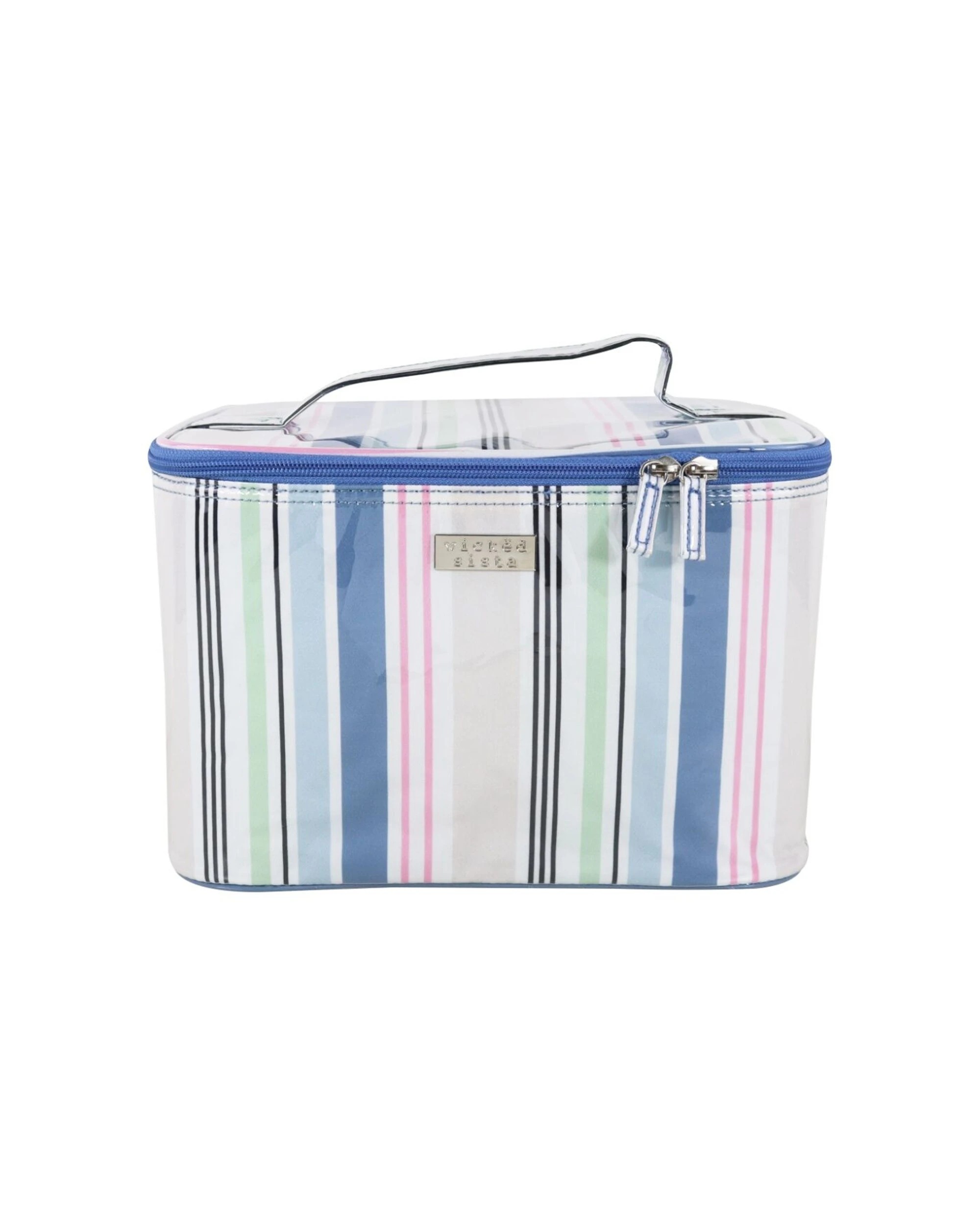 1 Wicked Sista Anderson Stripe Large Beauty Case Waterproof Makeup Bag - Multi, 1 of 2