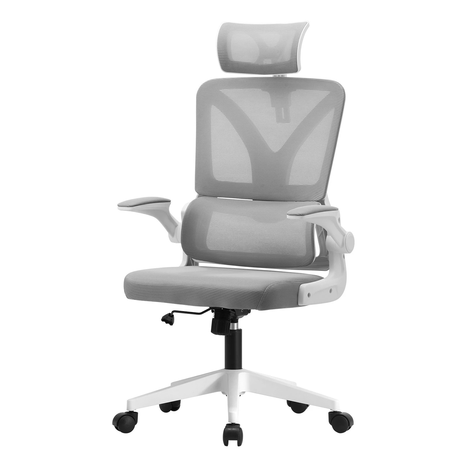 1 Oikiture Mesh Office Chair D-shape
 - White, 1 of 10
