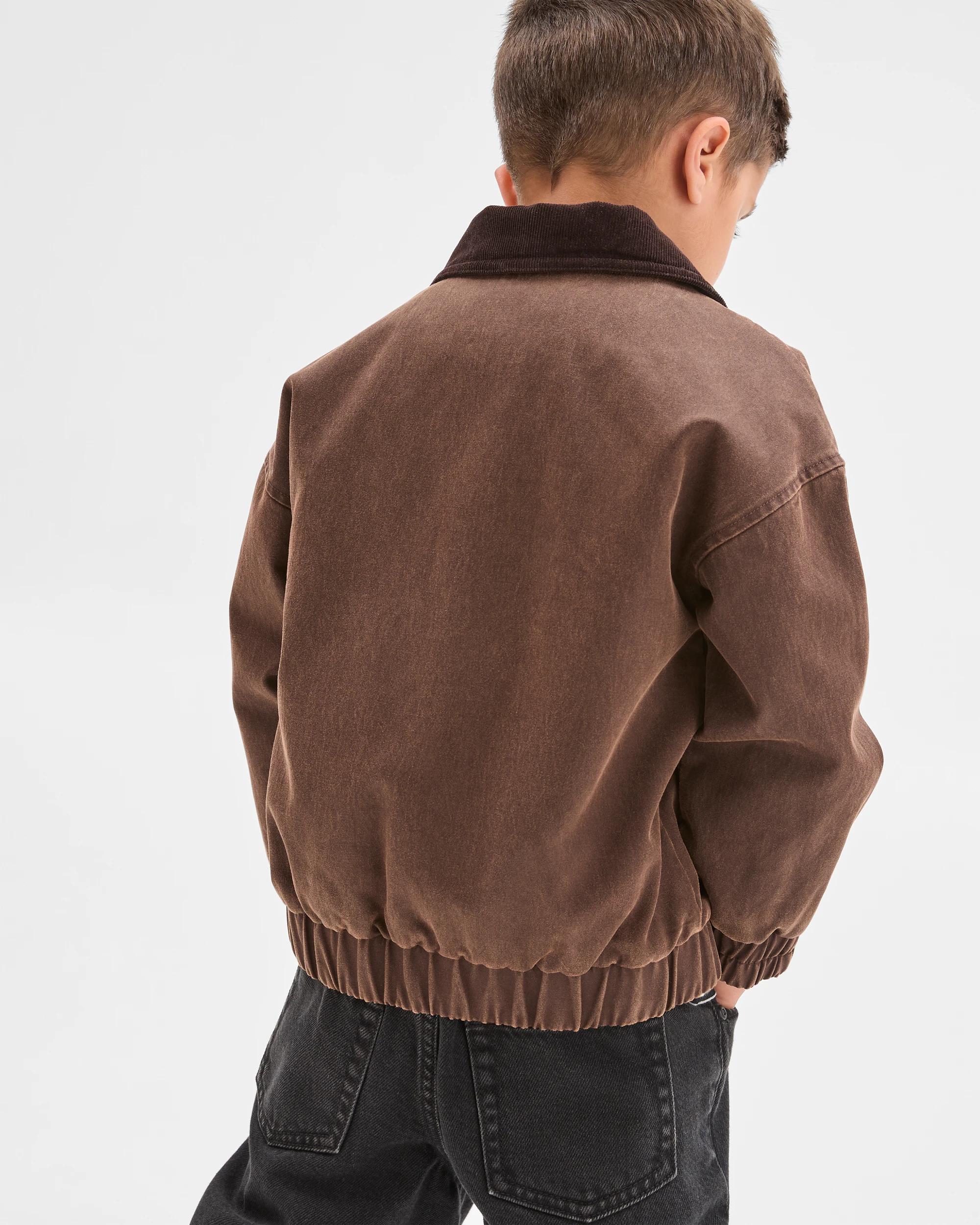 5 Target Kids Australian Cotton Blend Waxed Jacket BROWN, 5 of 7