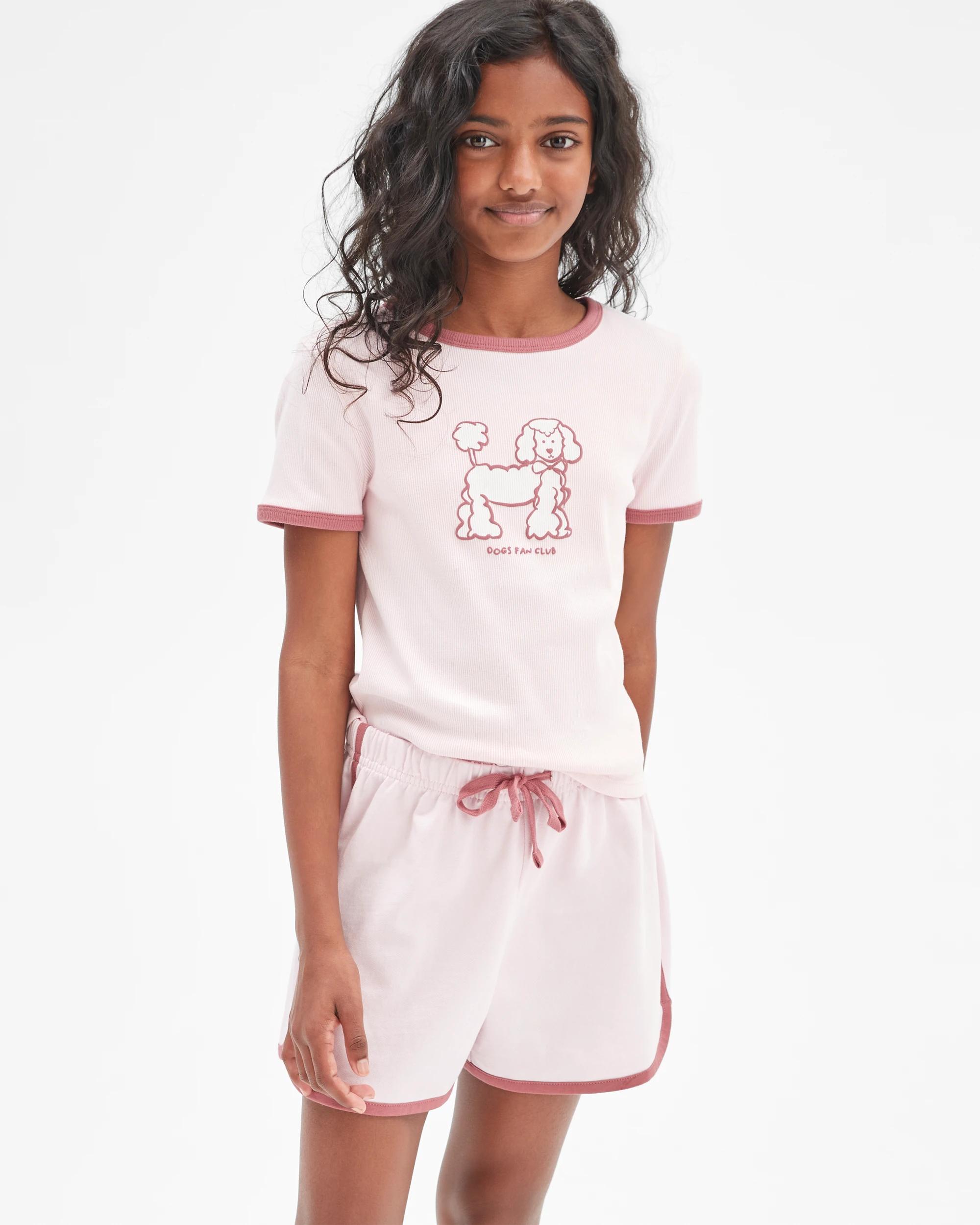 1 Target Australian Cotton Blend Dolphin Hem Shorts PINK, 1 of 6