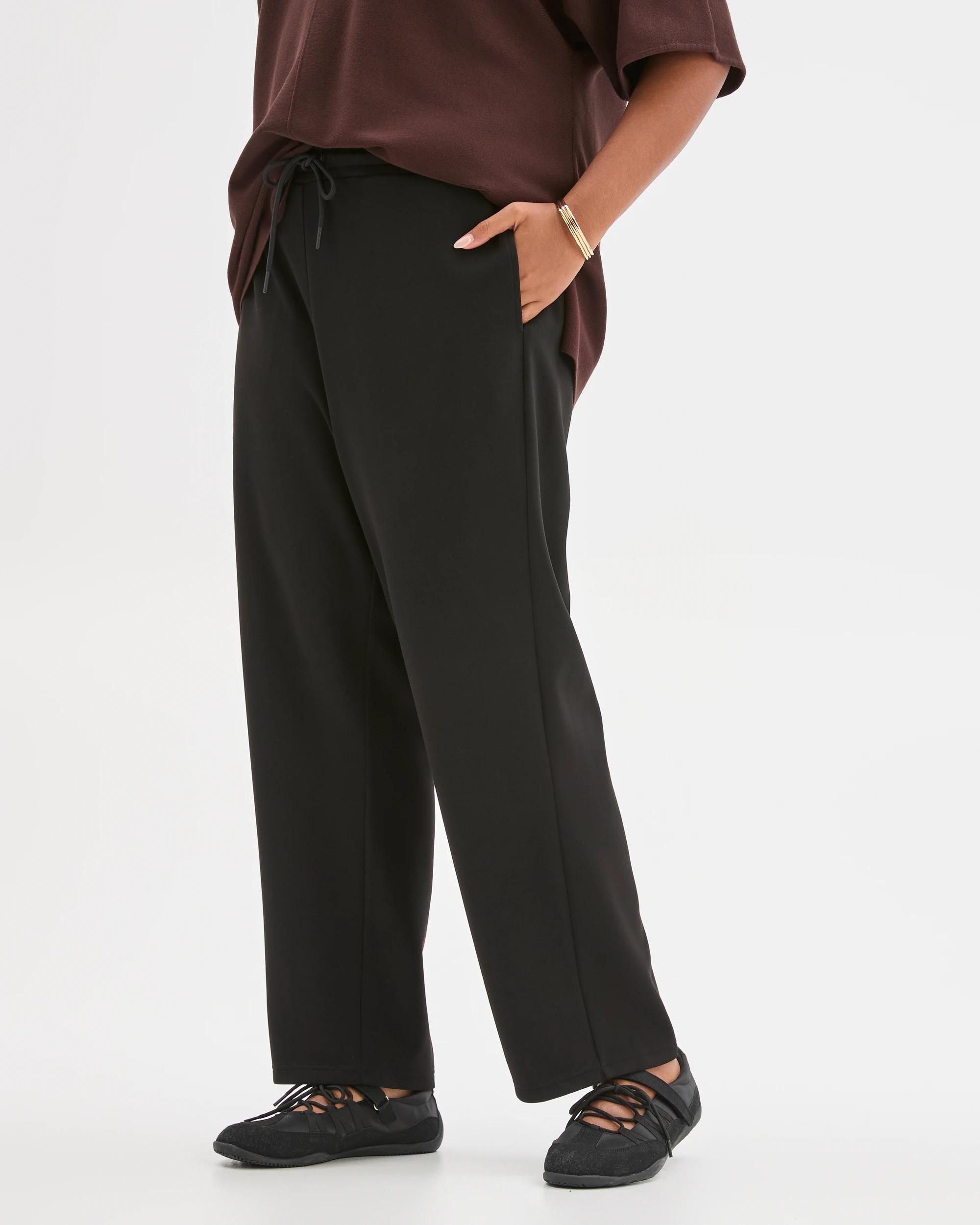 3 Target Curve Plus Size Active Studio Lounge Pants BLACK, 3 of 6