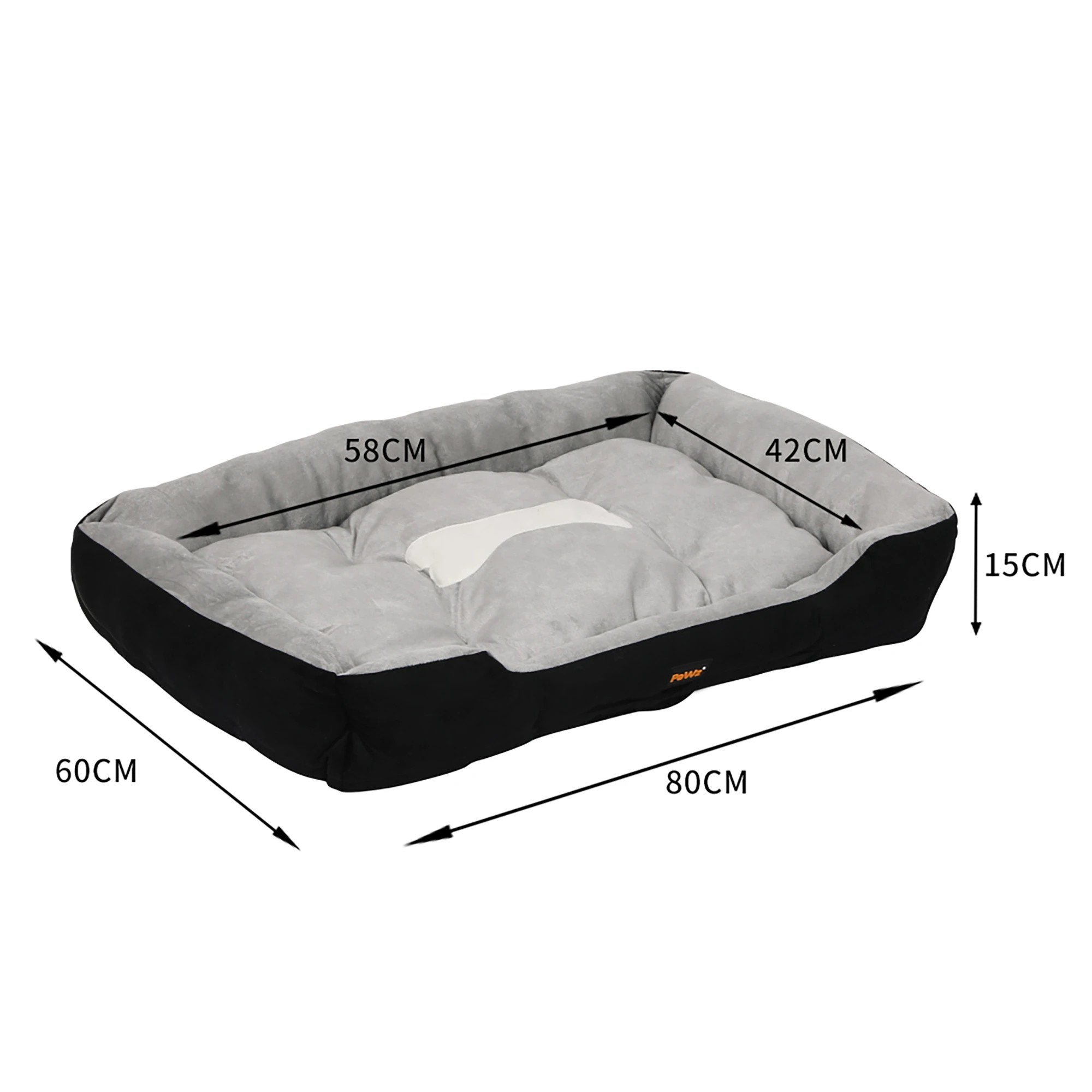 3 Pawz Dog Calming Bed Large - Black, 3 of 7