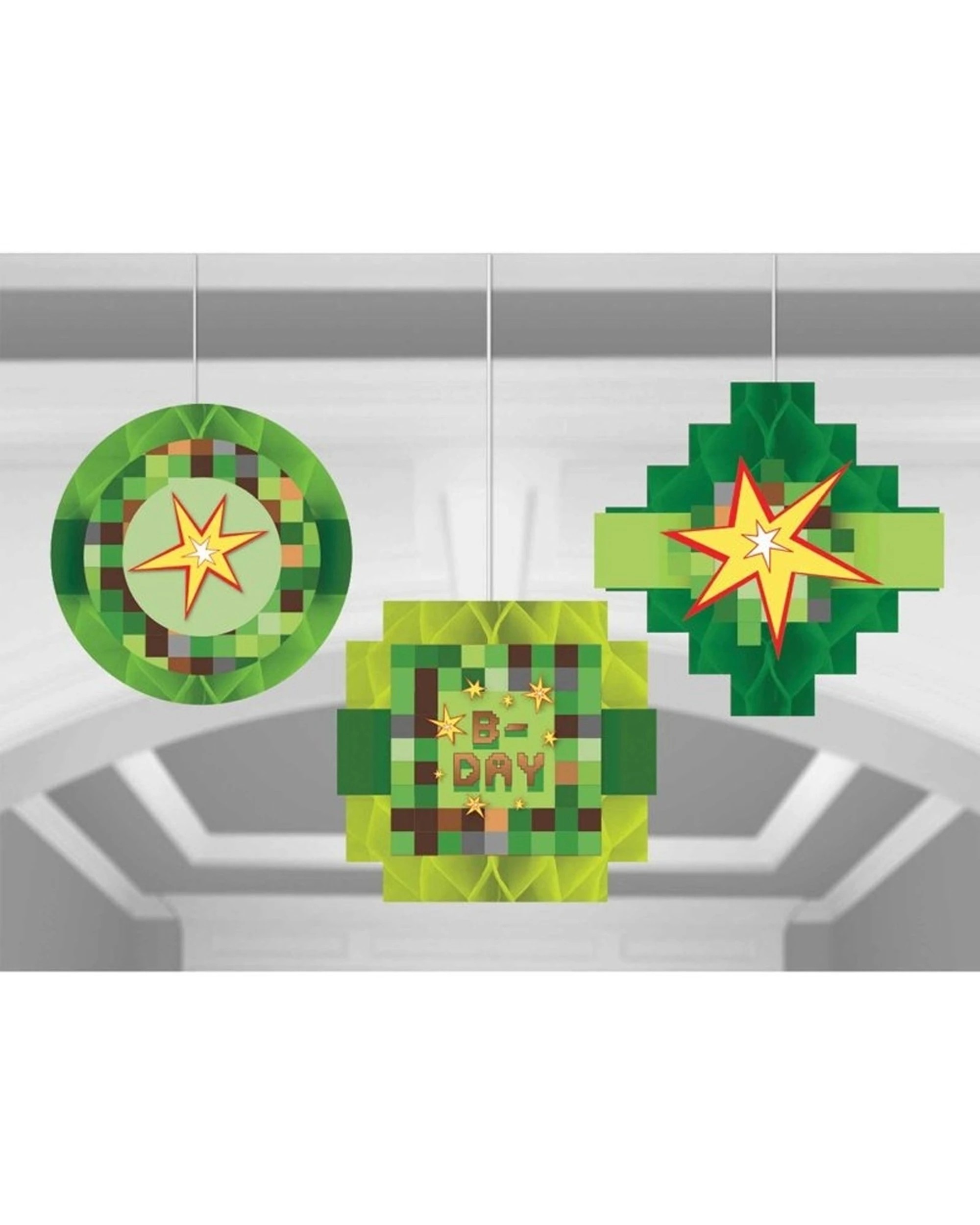 2 Anagram 3pc TNT Party Honeycomb Kids Birthday Hanging Decorations Set - Multi, 2 of 2