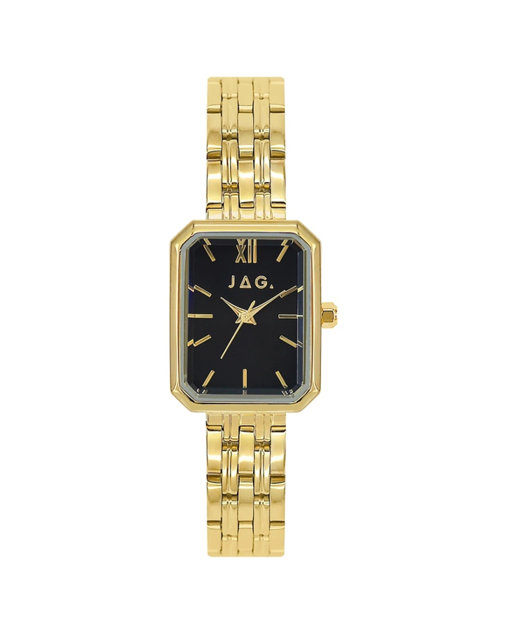 1 JAG Nattai Women's Gold Stainless Steel Black Dial Watch 20.5mm 3 ATM Water Resistant, 1 of 2