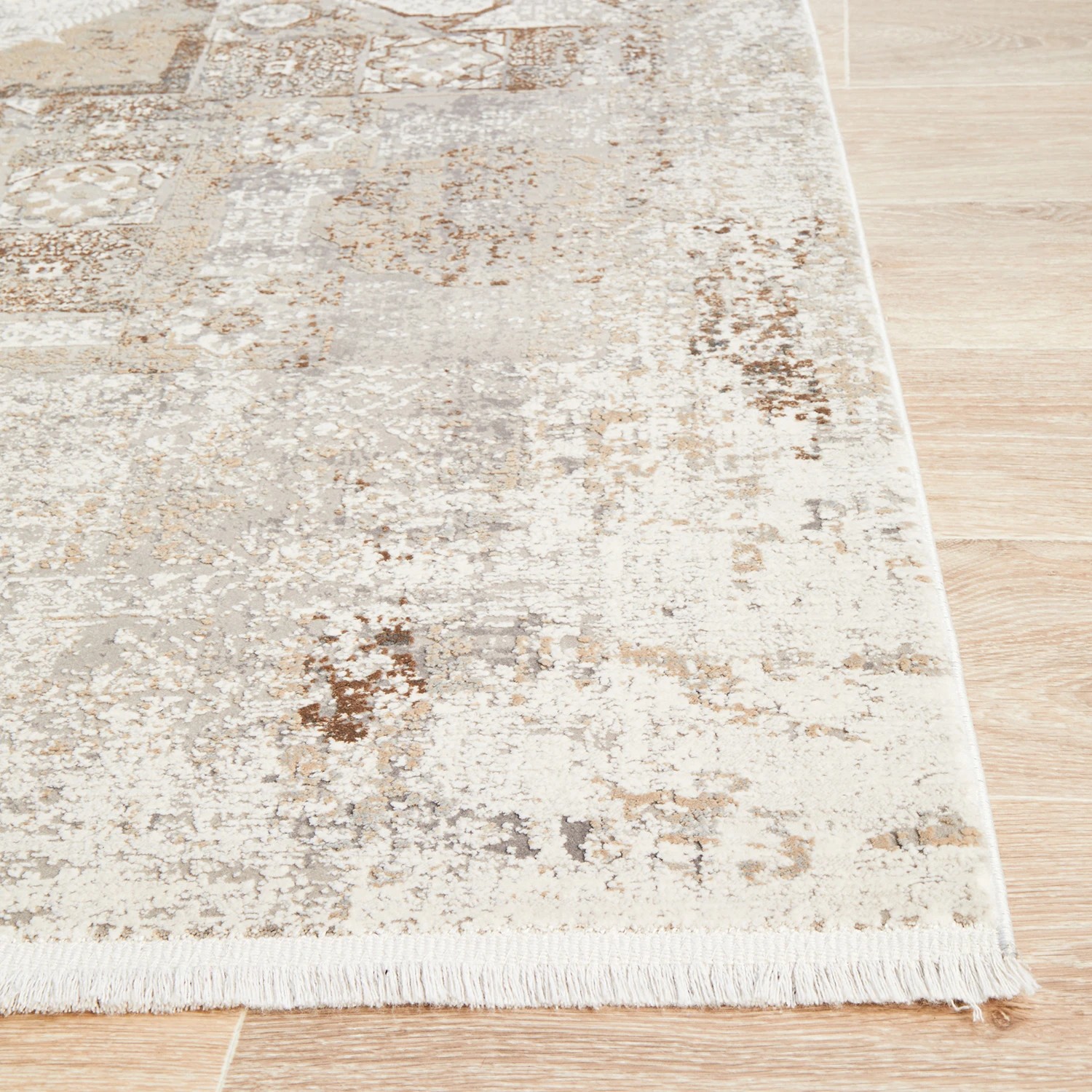 6 Common Ground Rugs Glimmers 110 400x300cm - Extra Extra Large Bamboo Silk Power Loomed Floor Rug - Grey, 6 of 9