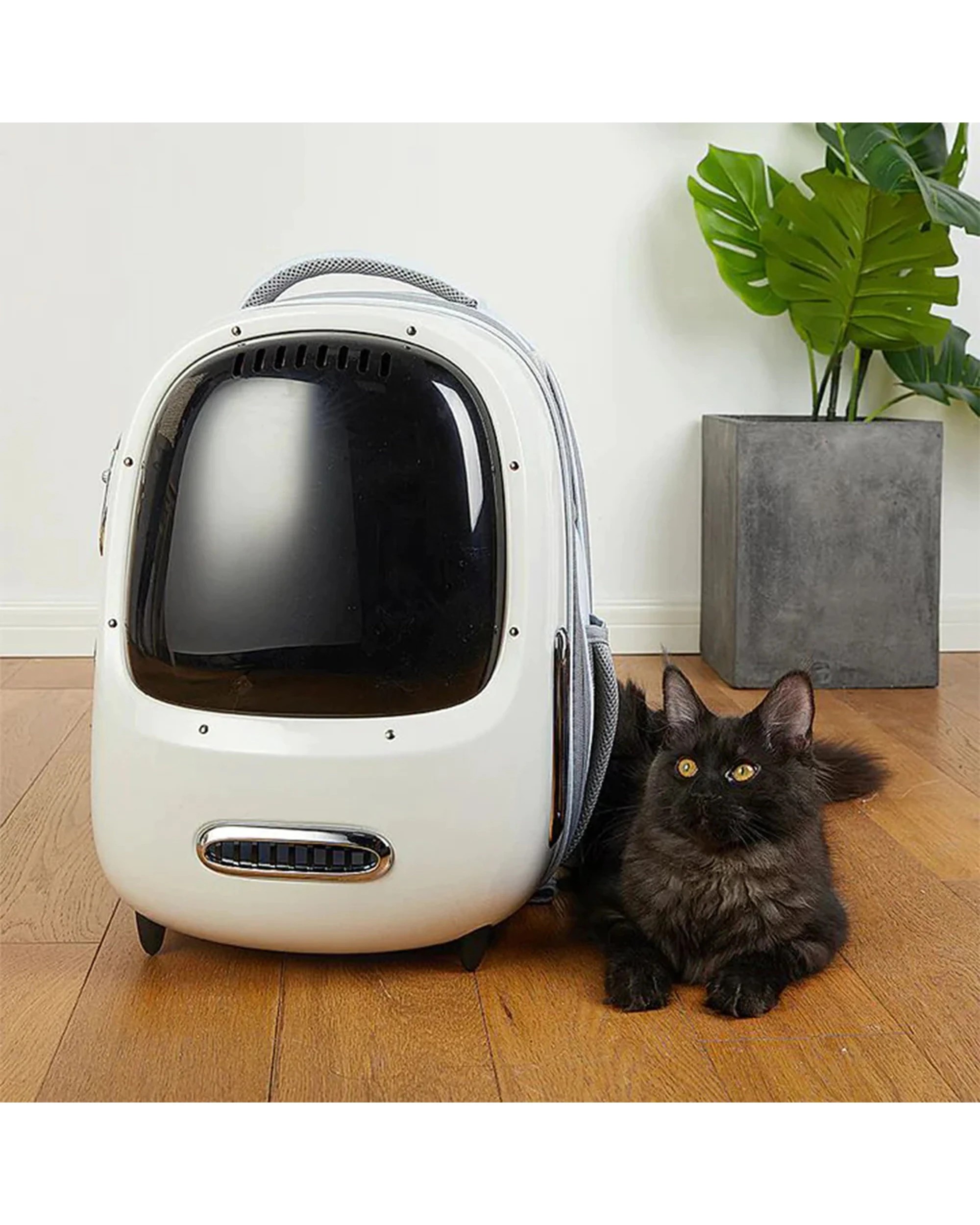 2 Petkit Breezy 2 Smart Cat 45cm Backpack Portable Carry Bag Creme - White, 2 of 3