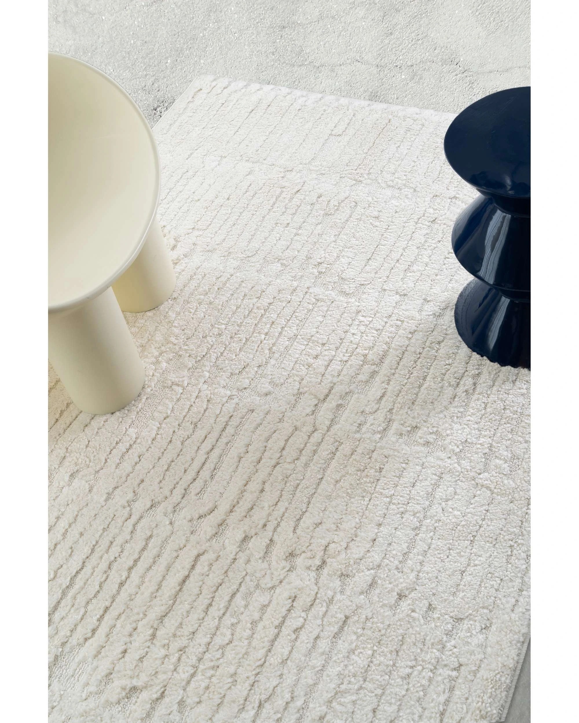 3 Loopsie Ribera Textured Rug-290cm x 200cm - White, 3 of 9