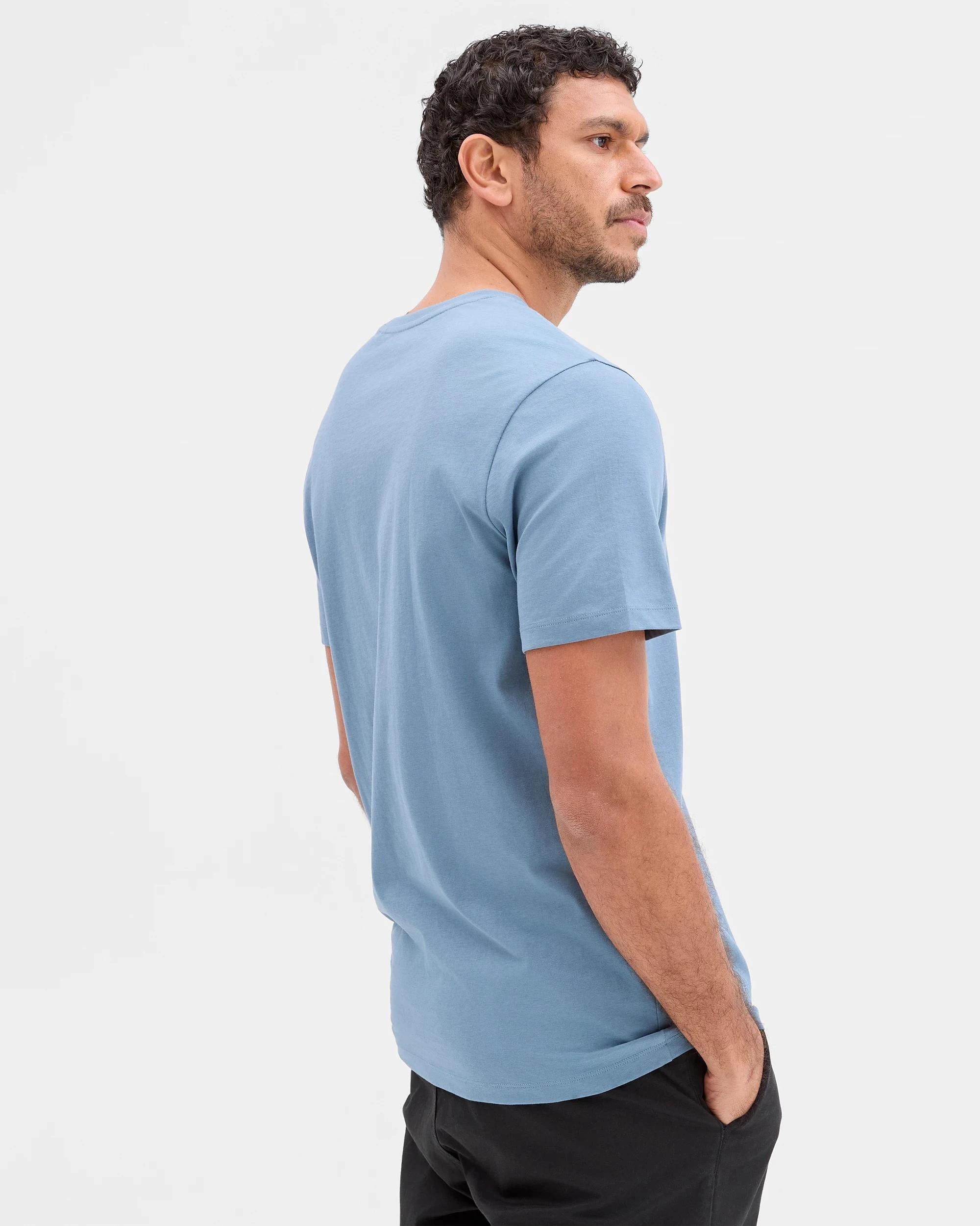 4 Target Australian Cotton T-Shirt BLUE STONE, 4 of 5