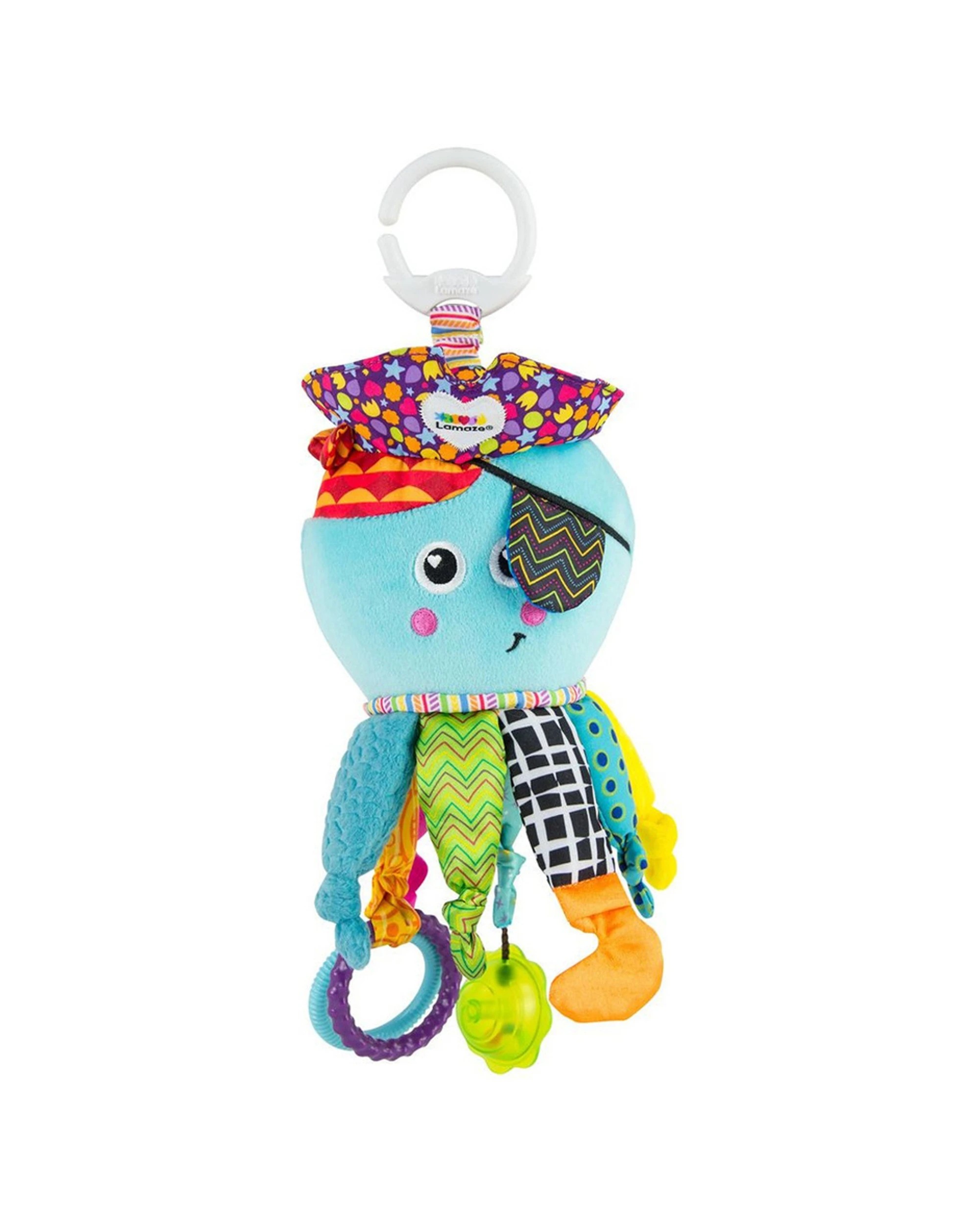 1 Lamaze Captain Calamari Clip Go Baby Toy Sensory - Multi, 1 of 7