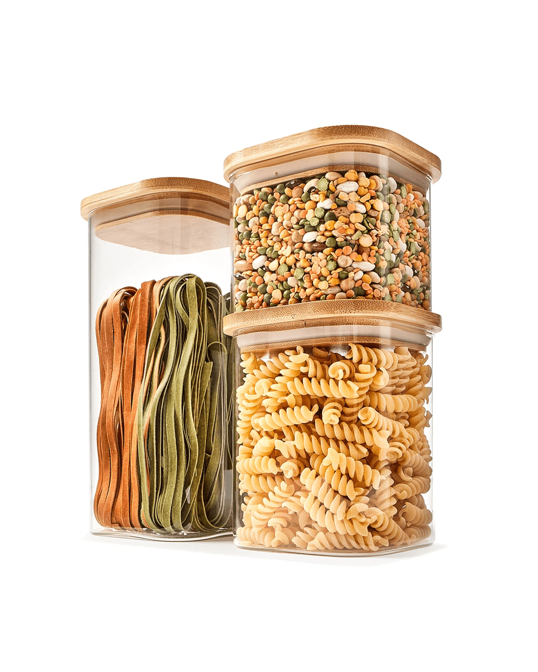 5 500ml Glass Container with Bamboo Lid, 5 of 6