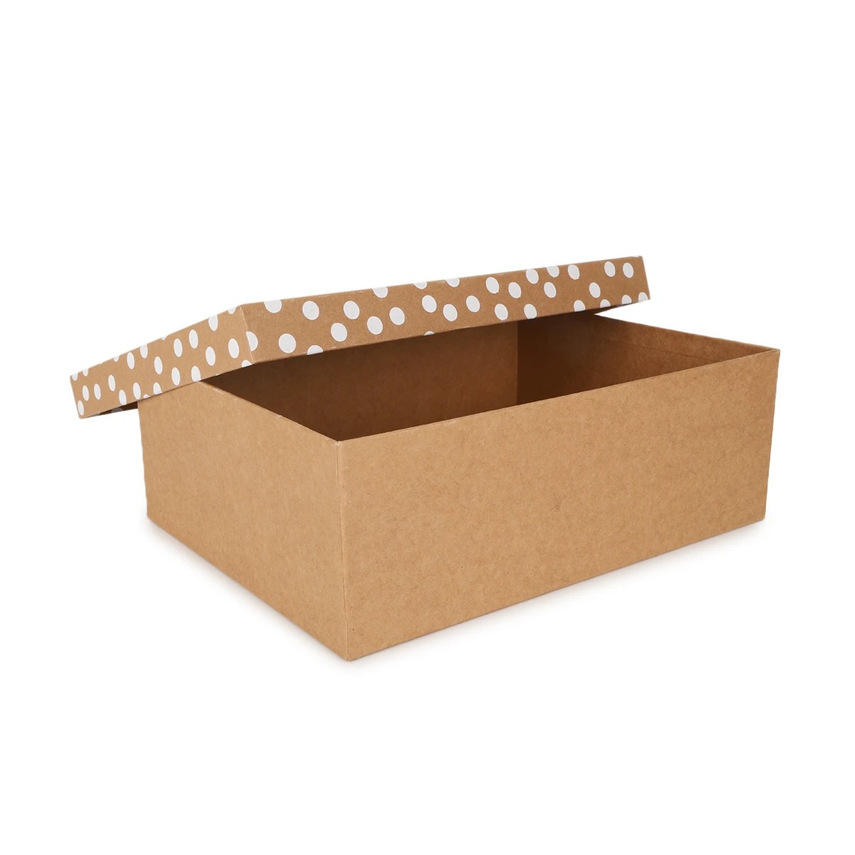 2 Kraft Gift Box with White Dots - Extra Large, 2 of 7