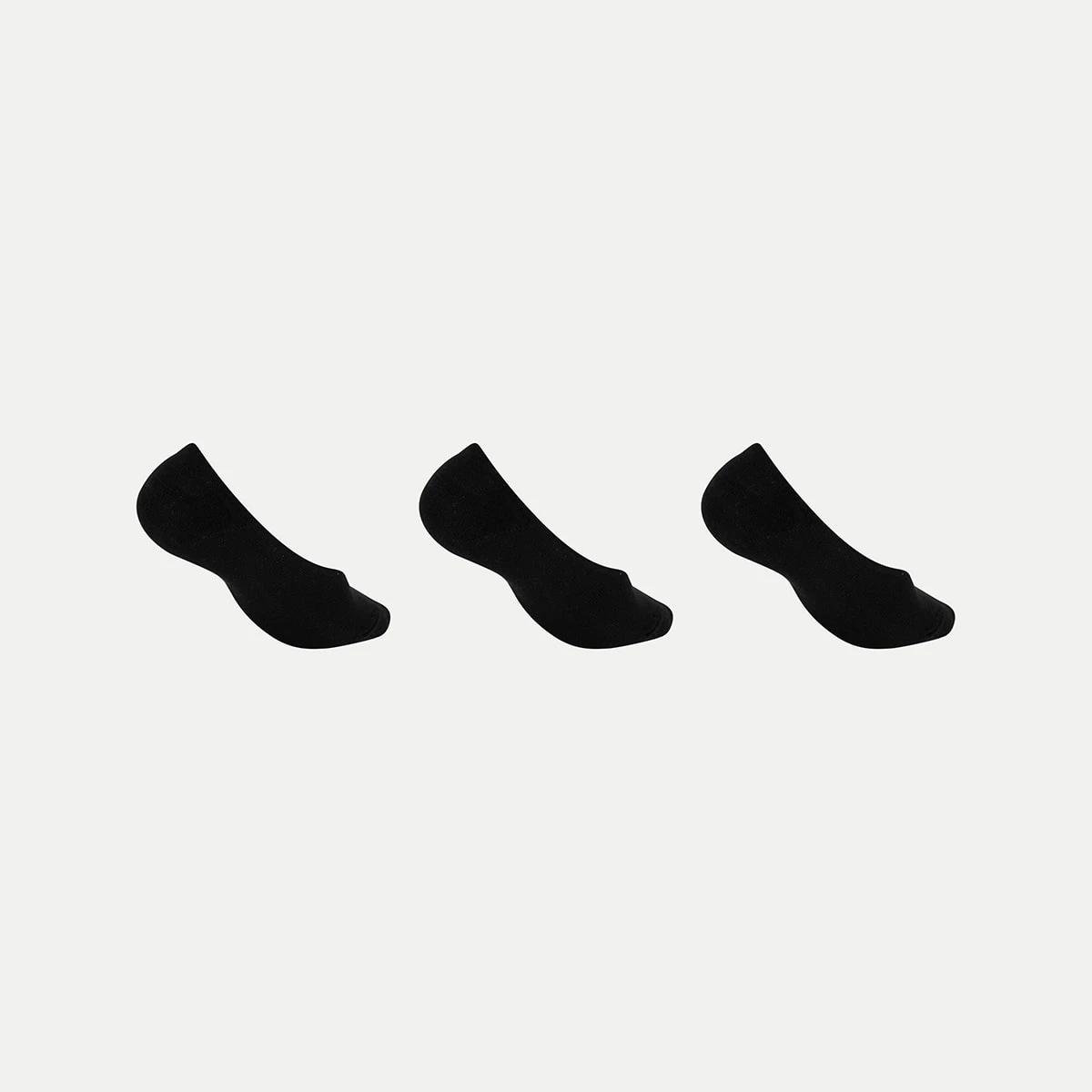 2 3 Pack No Show Socks BLACK, 2 of 3