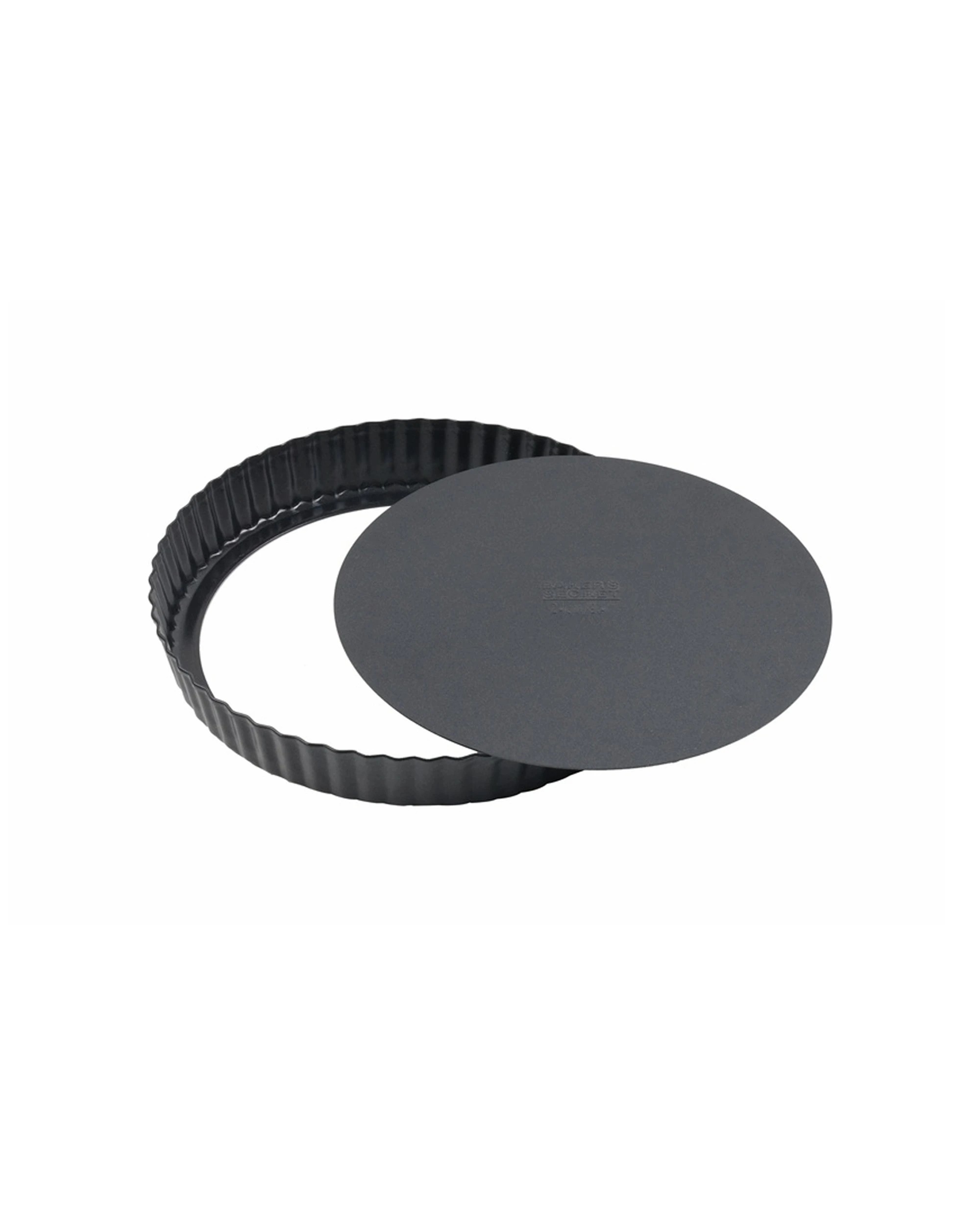 3 Bakers Secret Ultimate Non-Stick Loose Base Round Tart Quiche Pan 24cm - Black, 3 of 5
