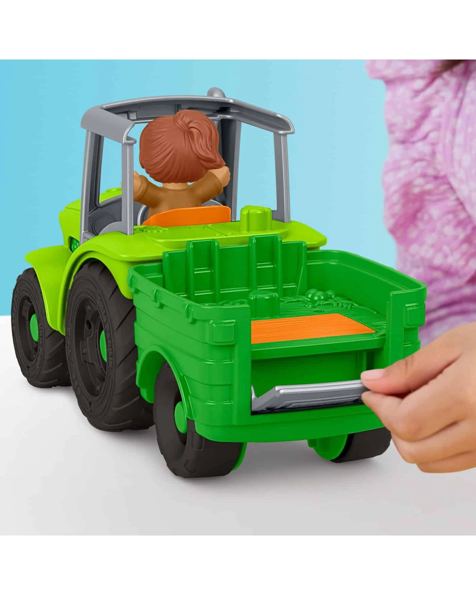 2 Fisher-Price Little People Push and Play Tractor, 2 of 4