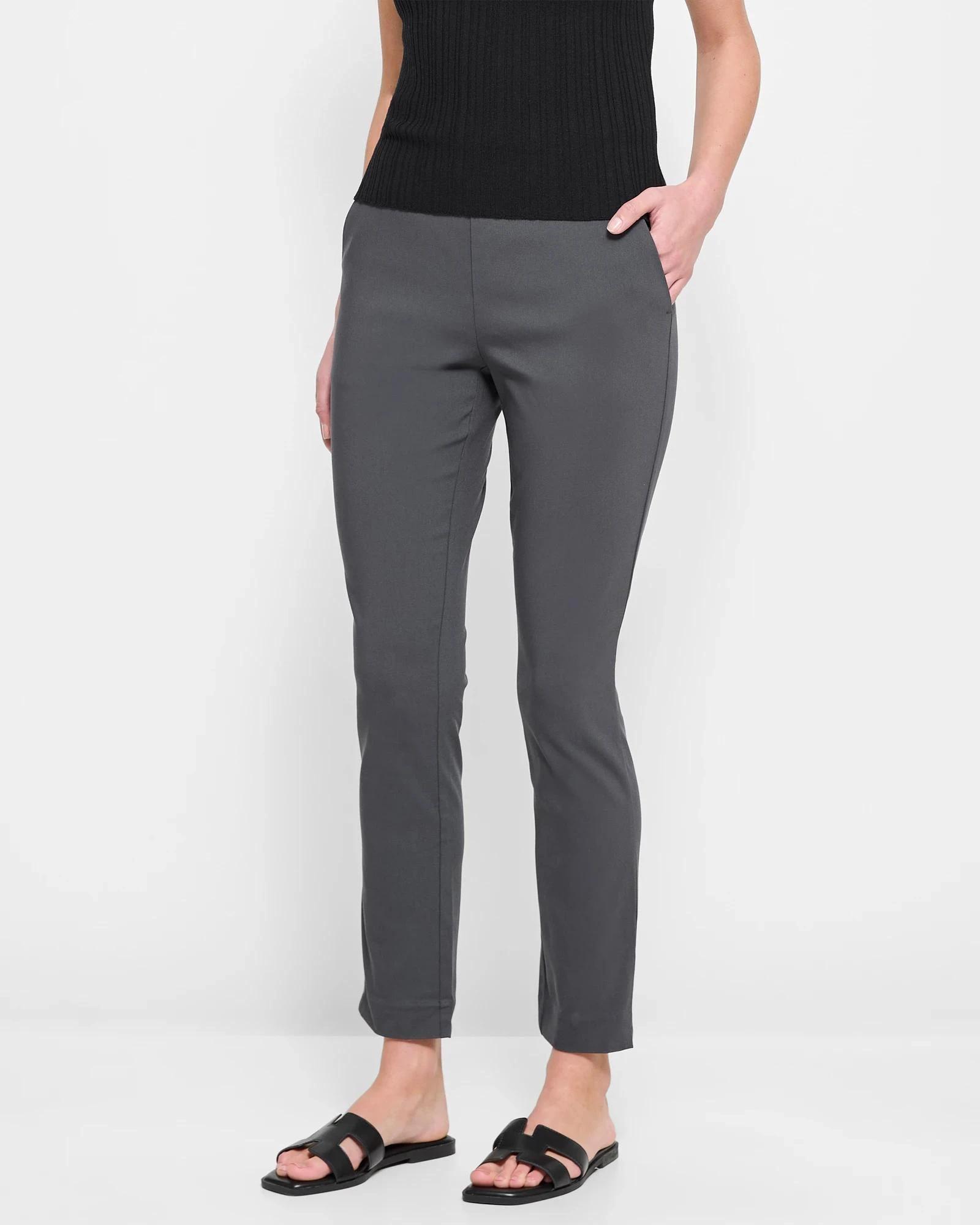 3 Preview Carrie Bengaline Ankle Length Pants GRAPHITE, 3 of 10