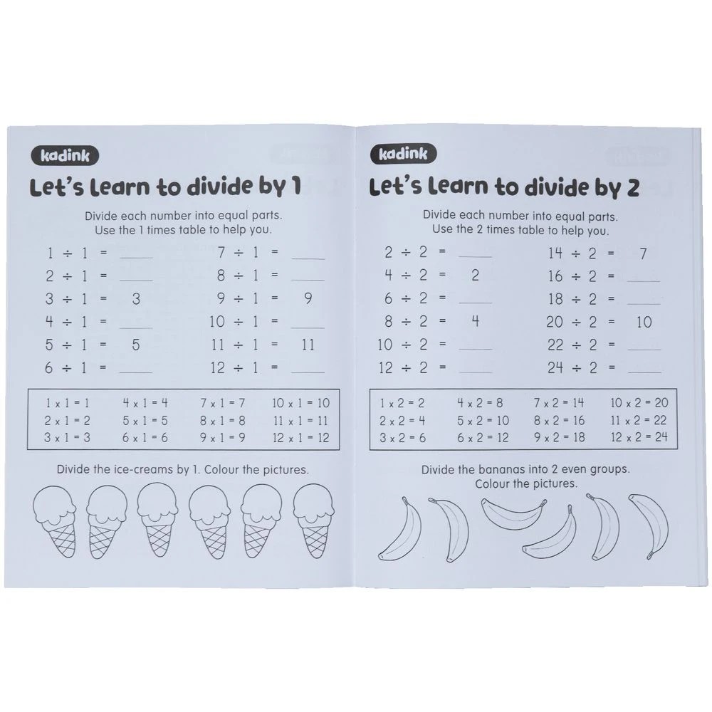 4 Kadink Workbook 48 Pages Times Tables & Division, 4 of 4