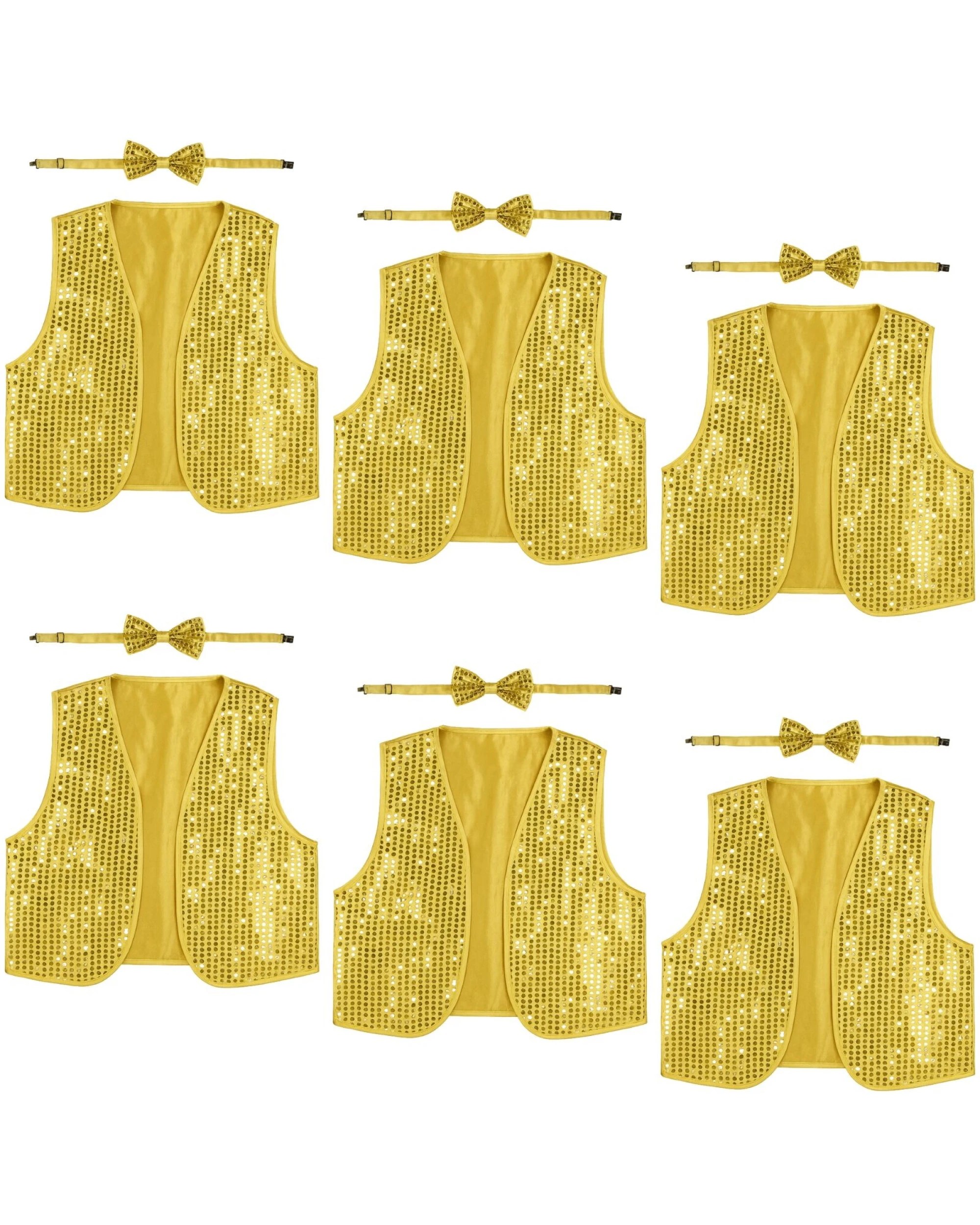 1 BR Costumes Kids Sequin Vest and Bow Tie Costume Set for 80s Party, 1 of 1