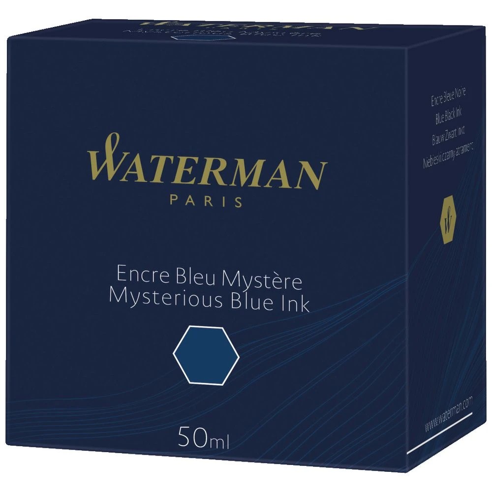 4 Waterman Bottled Ink Mysterious Blue 50 mL, 4 of 4