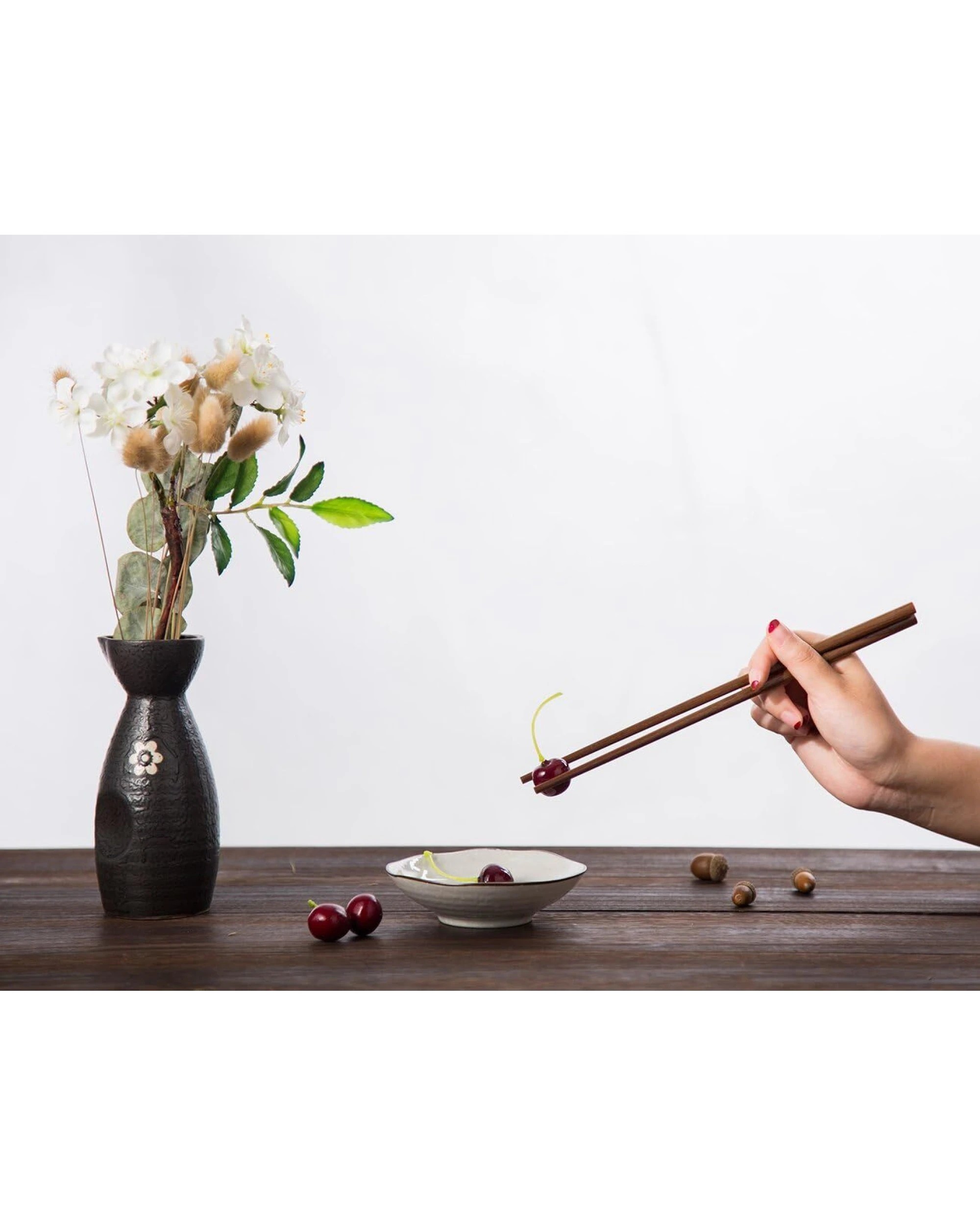 4 BR Home Wooden Chopsticks - Set of 20 Pairs for Asian Dining and Weddings, 4 of 5