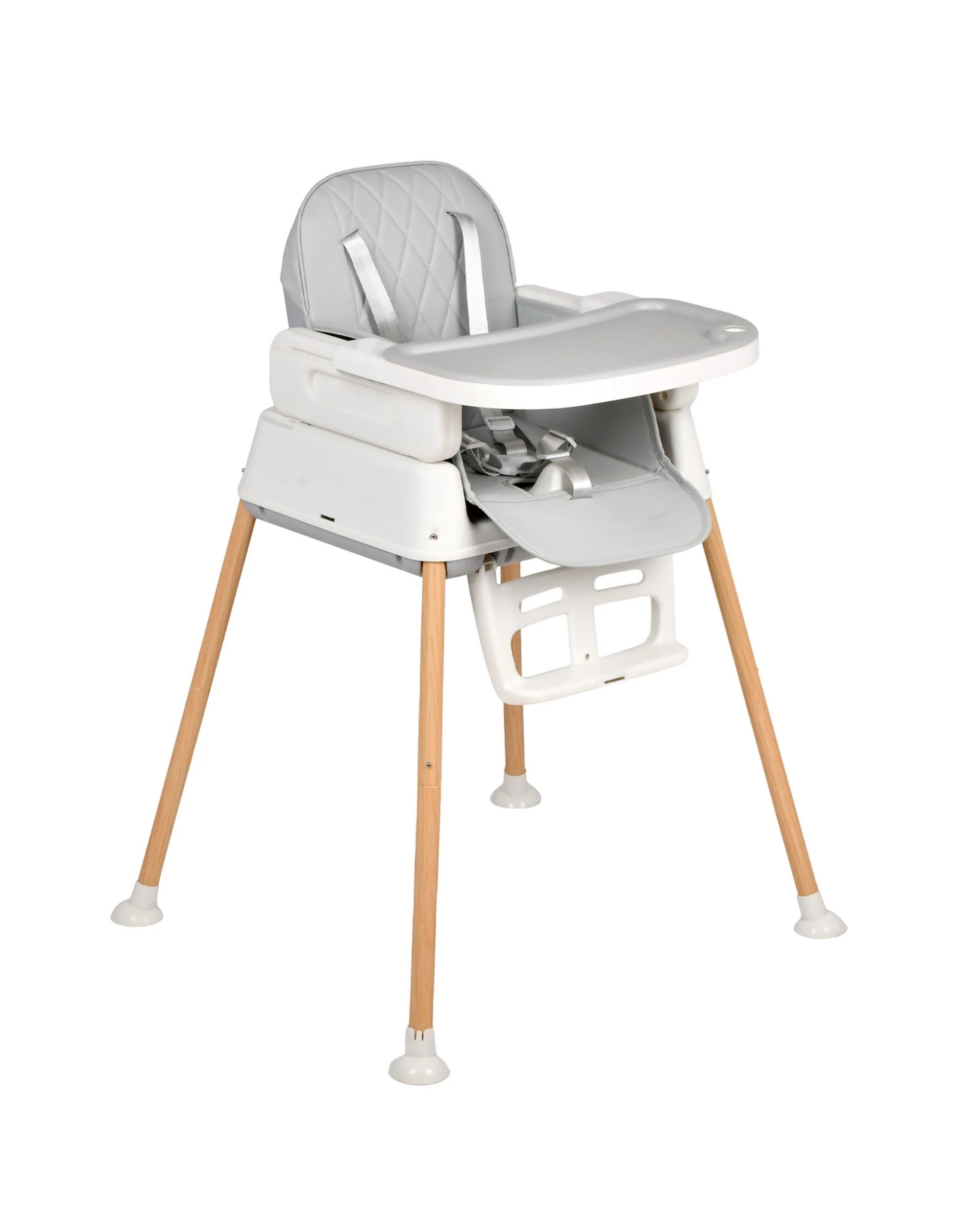 4 Advwin  Baby High Chair Portable Foldable Infant Dining Seat - Grey, 4 of 9