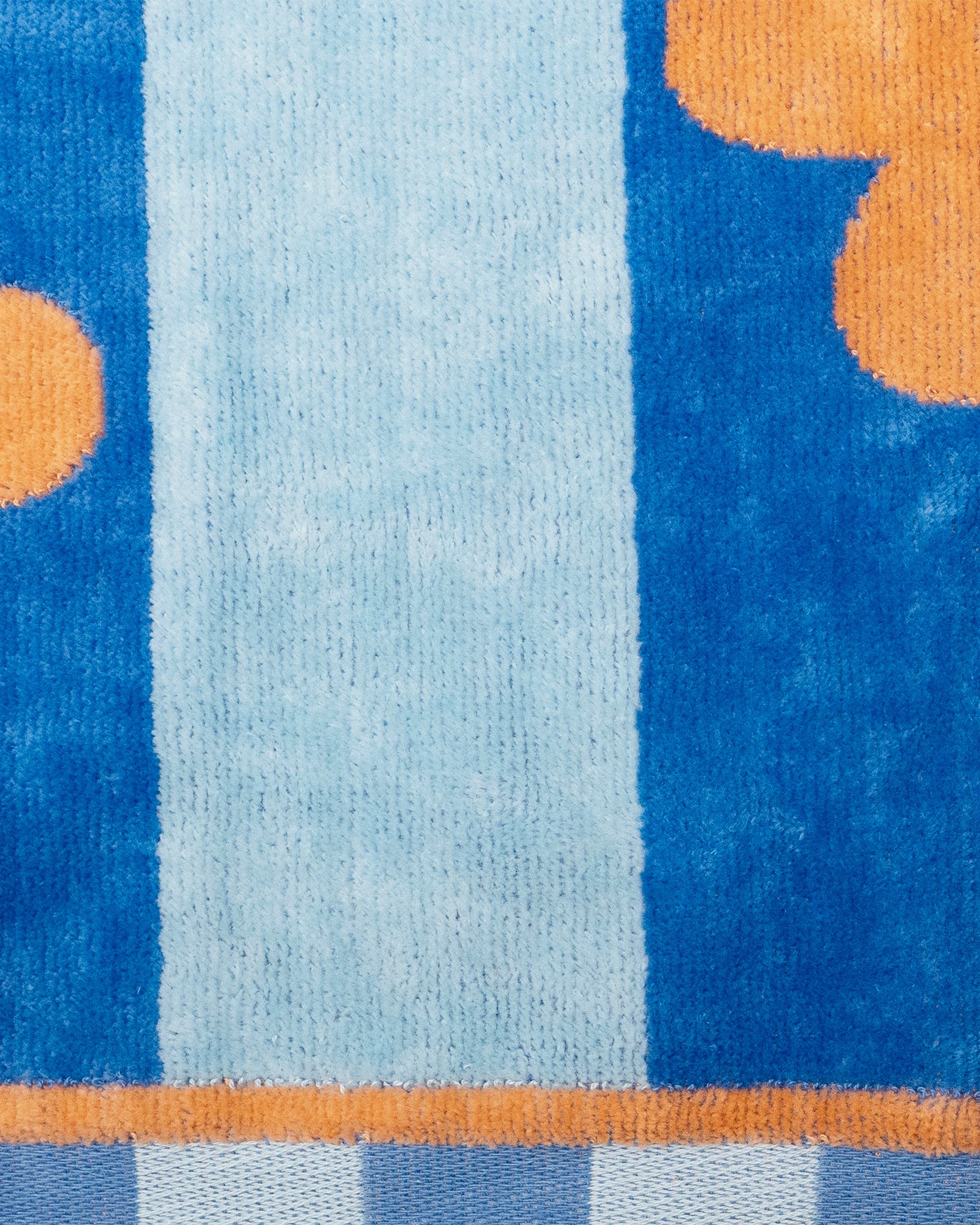 3 Bambury Soft Cotton Jacquard Velour Beach Towel Aster - Blue, 3 of 3
