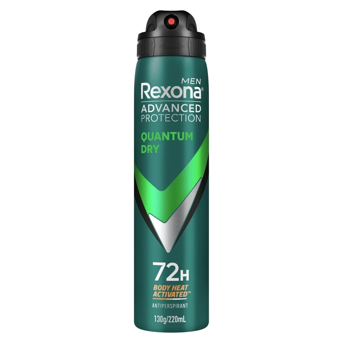 1 Rexona Men 72H Advanced Antiperspirant Deodorant Quantum Dry 220ml, 1 of 3