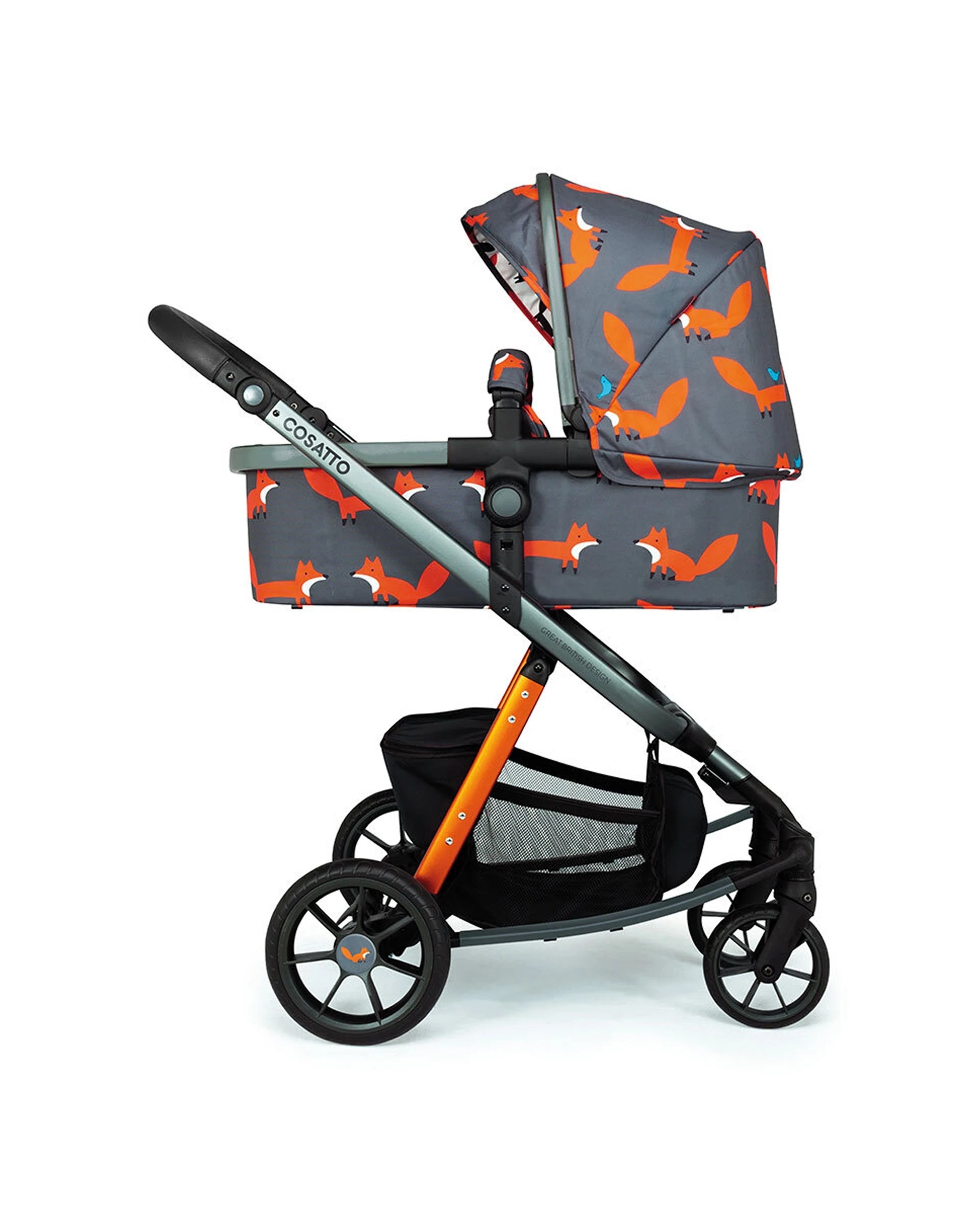 1 Cosatto Giggle Quad Pram & Push Chair 0m+ Reversible Seat Premium Mr Fox - Multi, 1 of 7