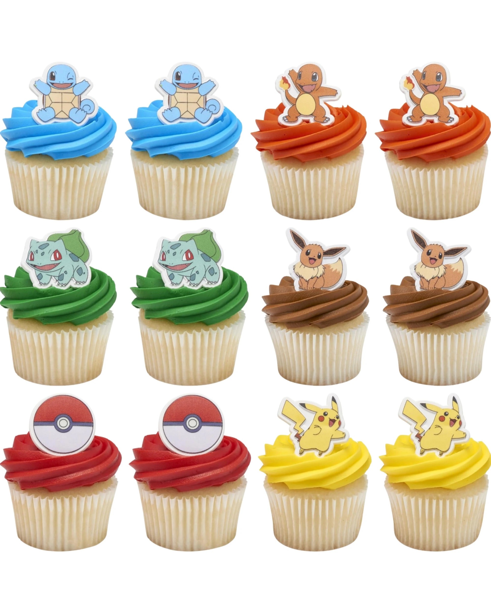 1 Pokemon Cupcake Rings Pack of 12 - Multi, 1 of 3