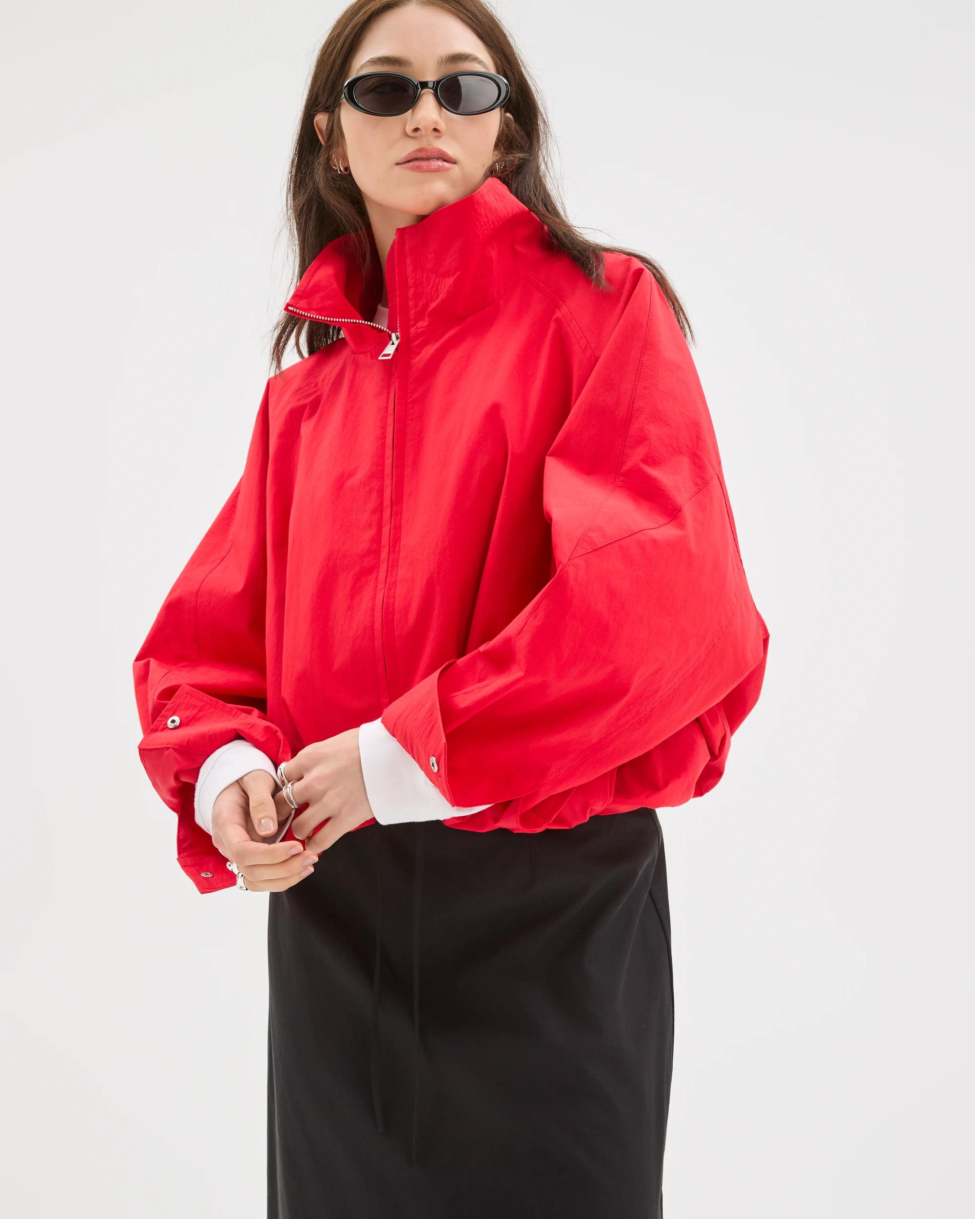 4 Lily Loves Australian Cotton Blend Parker Jacket FLAME, 4 of 8