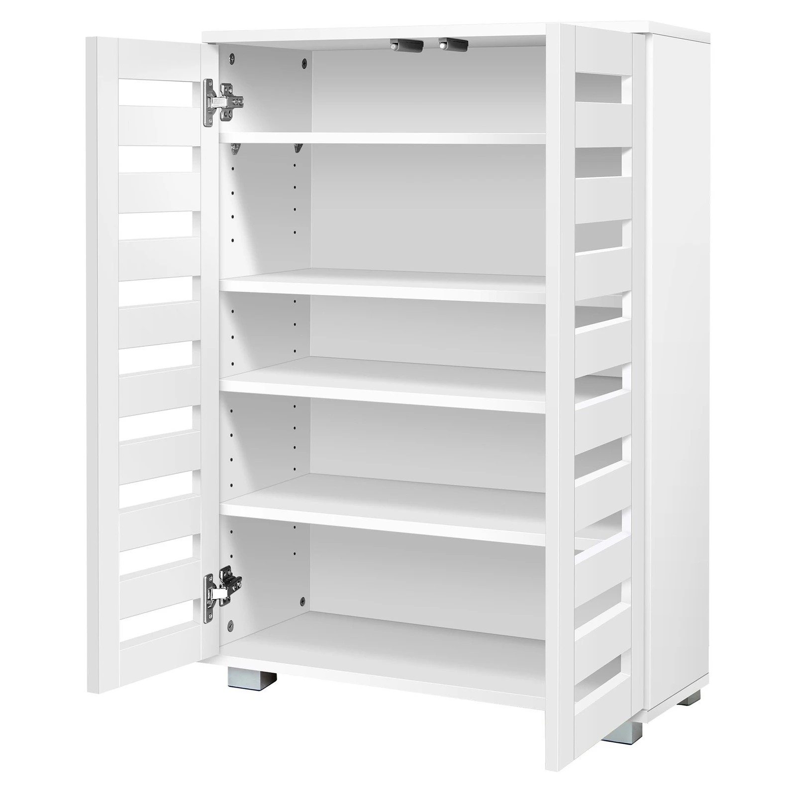 7 Alfordson Shoe Cabinet Organiser Storage Rack Drawer Shelf 21 pairs - White, 7 of 10