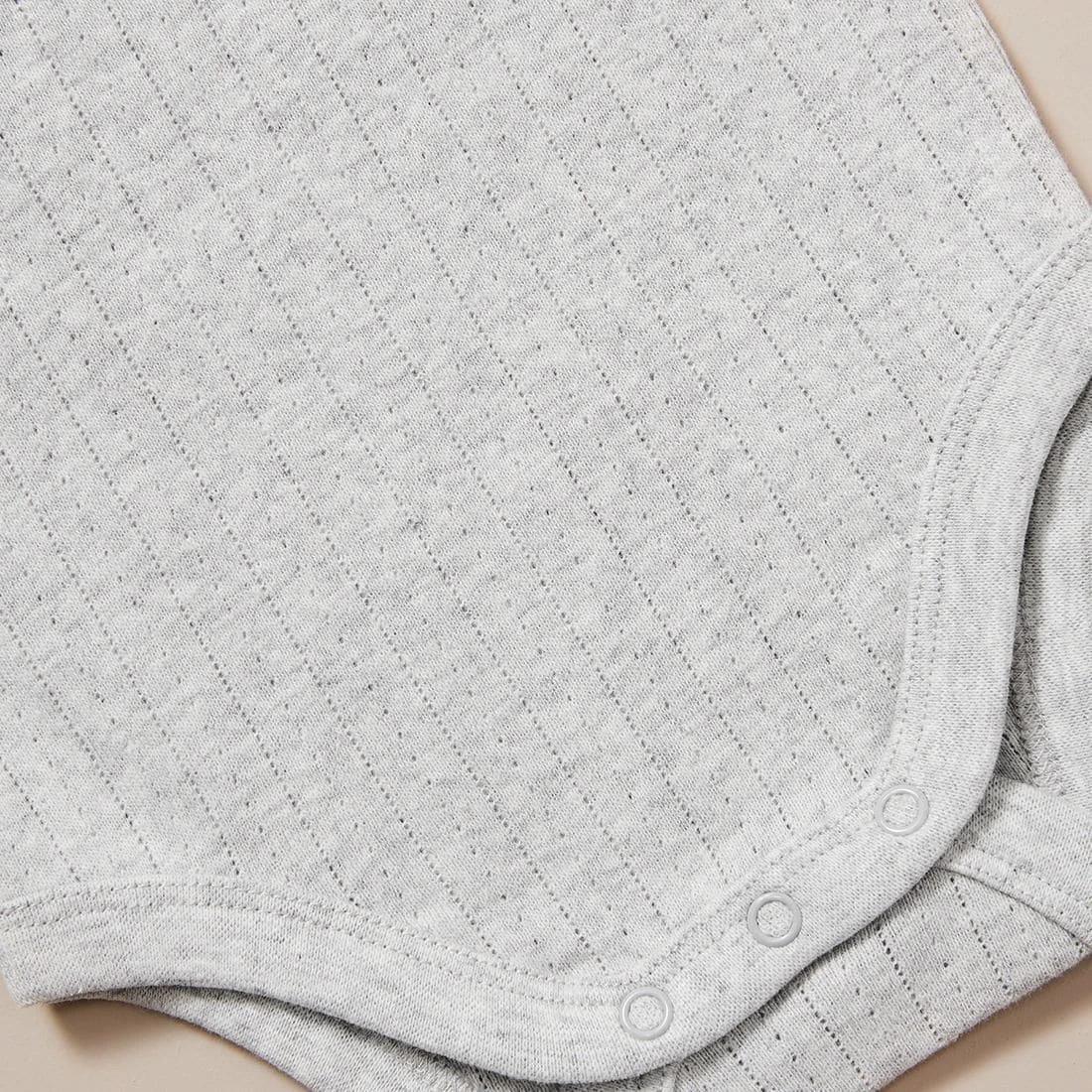 3 Target Baby Organic Cotton Pointelle Bodysuit GREY, 3 of 3