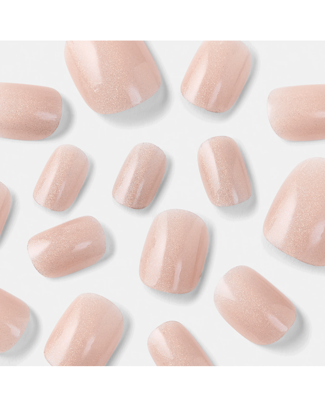 4 OXX Cosmetics 24 Pack Artificial Nails with Adhesive - Short Square Shape, Pearl Glazed, 4 of 5