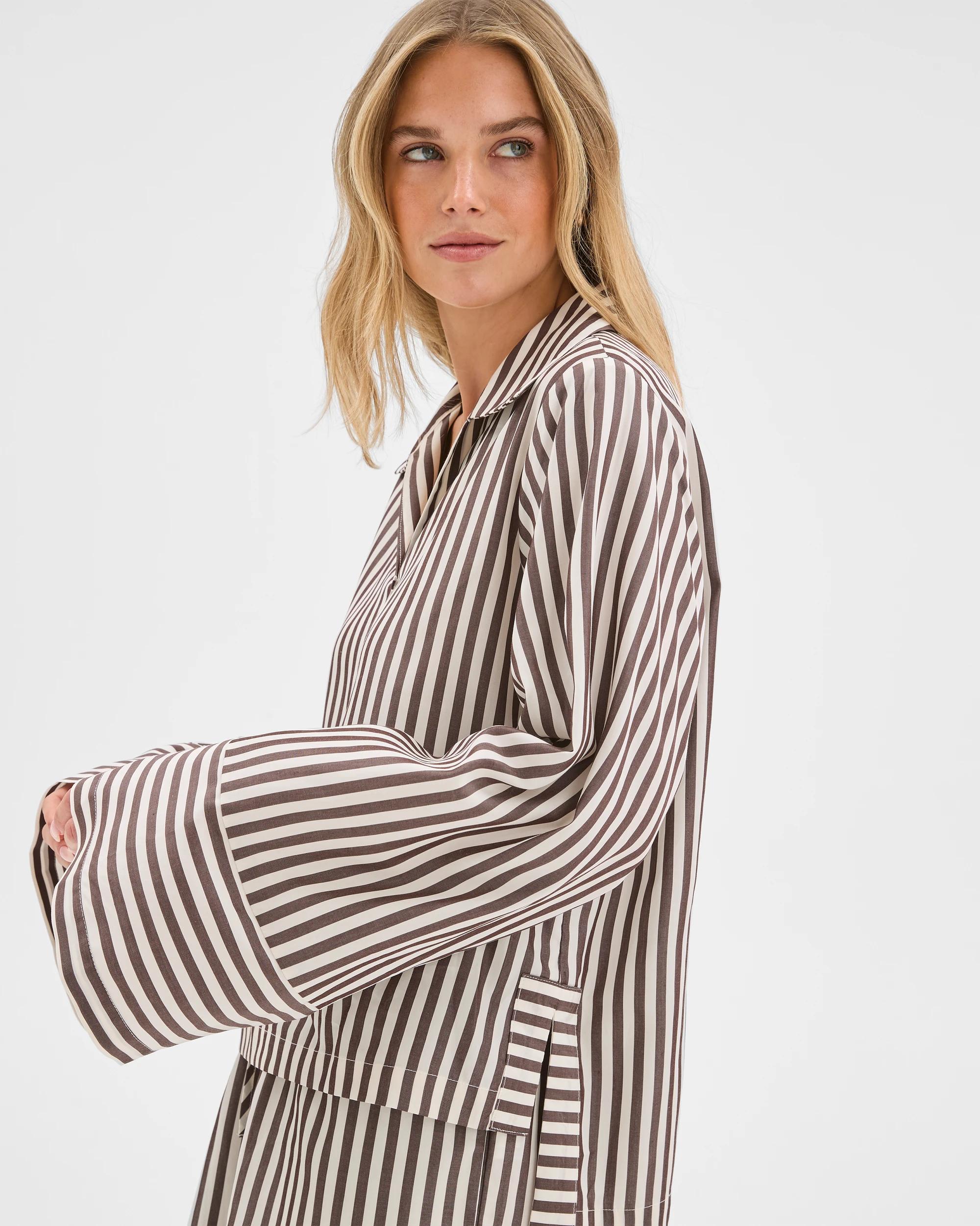 6 Lily Loves Pull Over Shirt BARK STRIPE, 6 of 7