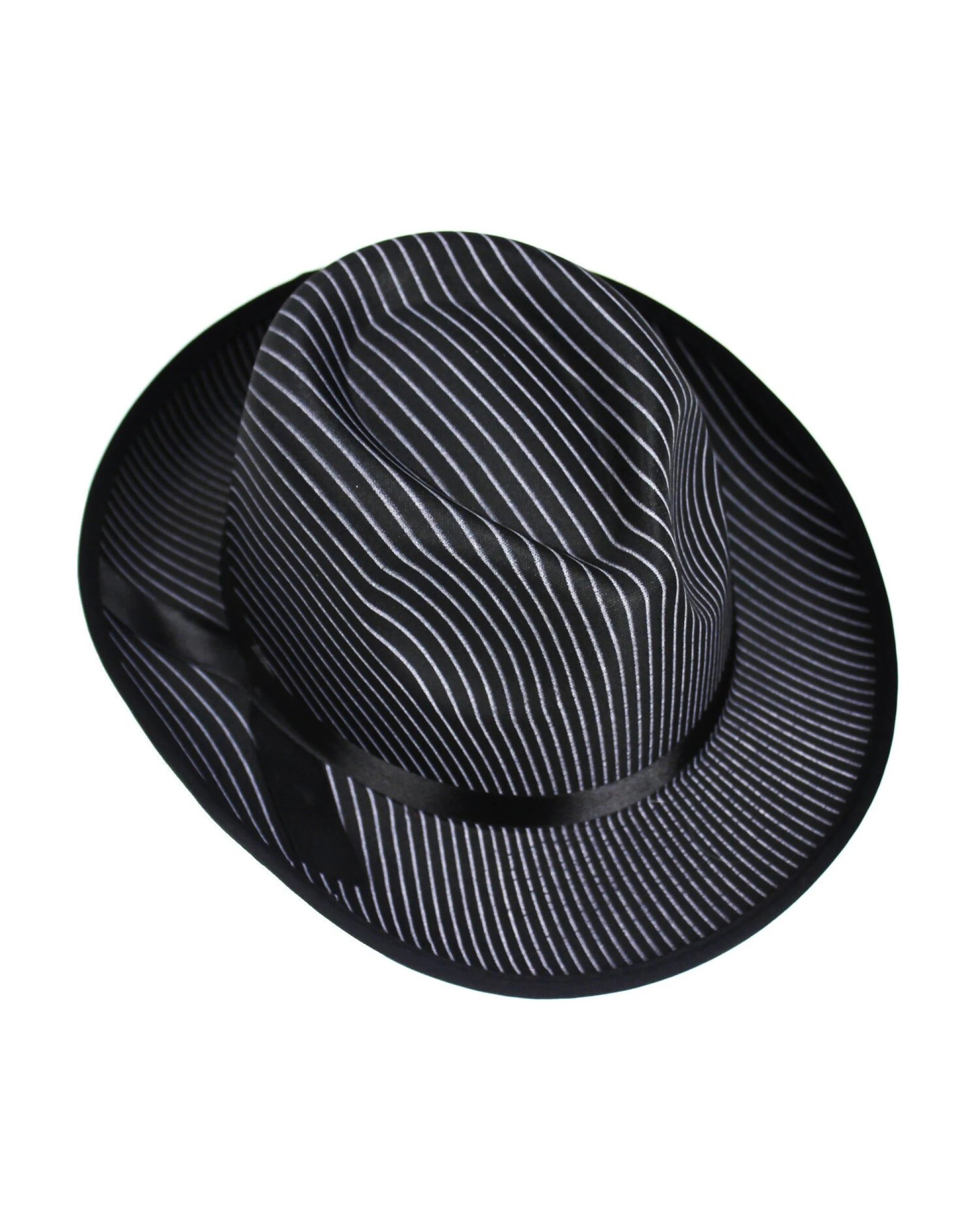 3 BR Costumes Pinstripe Fedora Hat for 1920s Gangster Costume, 3 of 3