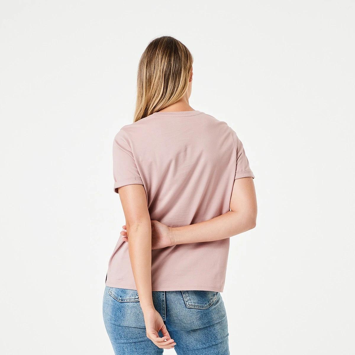 3 Short Sleeve Australian Cotton T-shirt Modest Pnk, 3 of 5