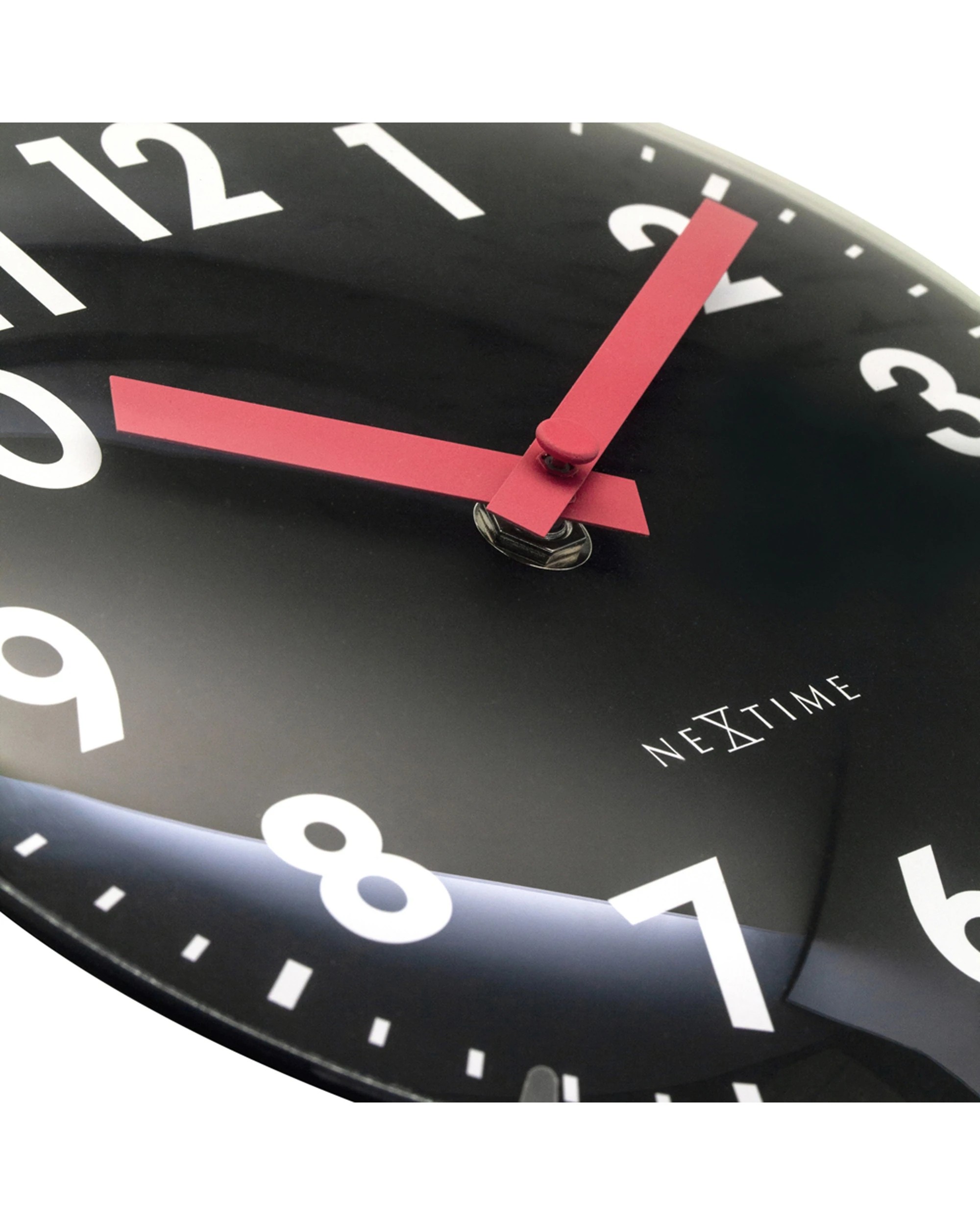 7 NEXTIME Duomo Mini Clock Silent Sweep Movement Retractable Stand Table Wall 20cm - Black, 7 of 7