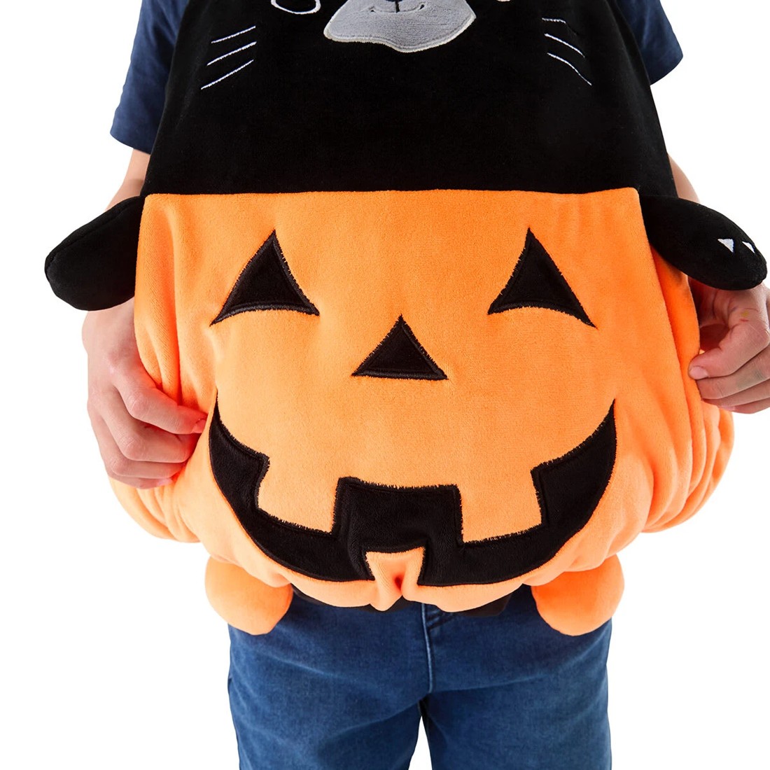 9 Squishy Vest Pumpkin Cat Costume - Ages 4+, 9 of 10