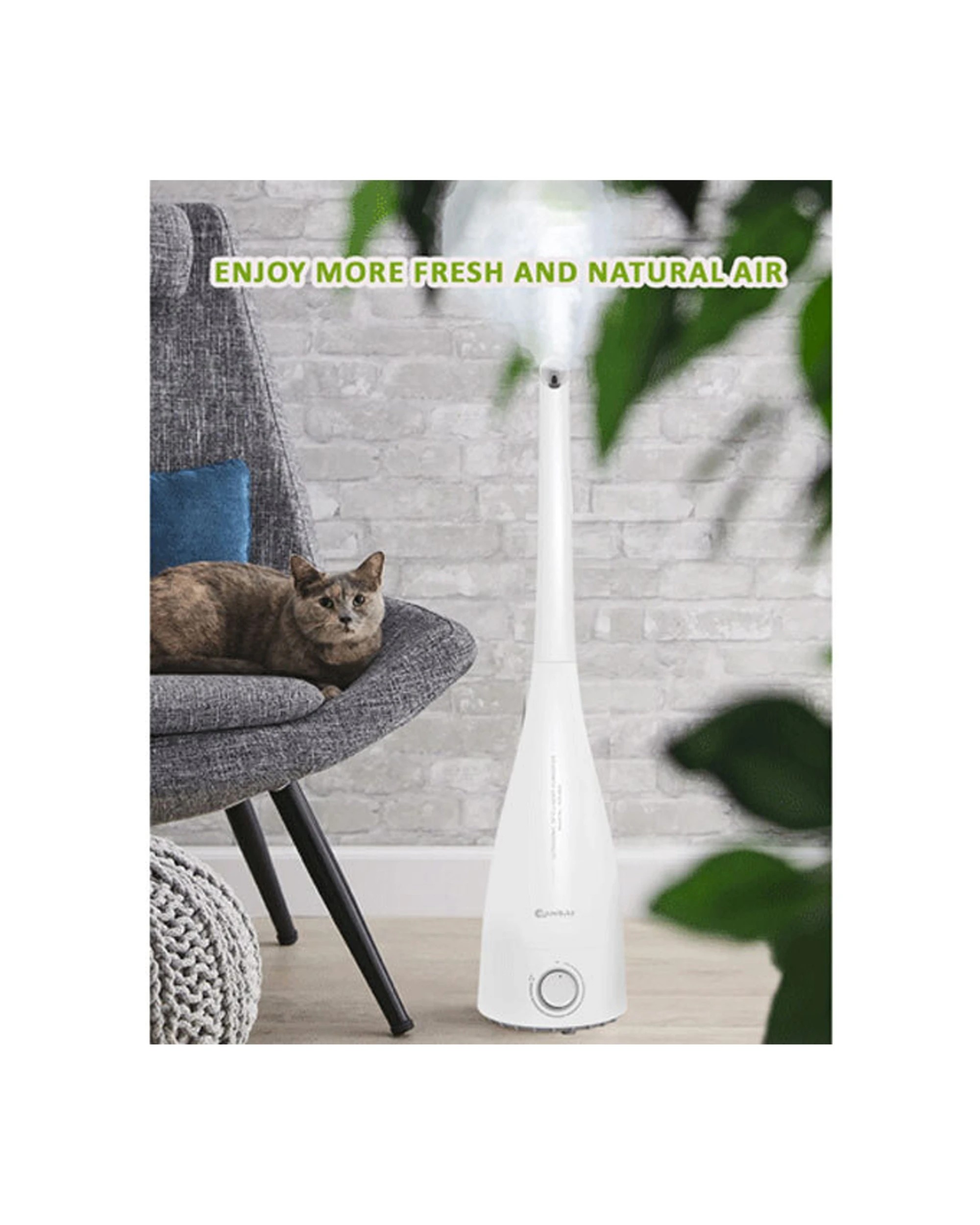 4 Sansai Ultrasonic 3.3L Air Humidifier Electric Aromatherapy Mist Purifier - White, 4 of 5