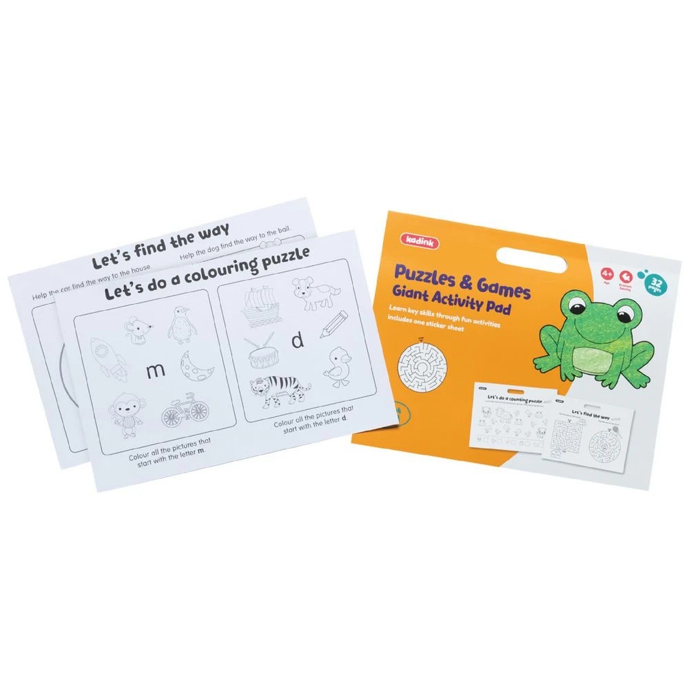 1 Kadink Puzzles and Games Giant Activity Pad 32 Pages, 1 of 2