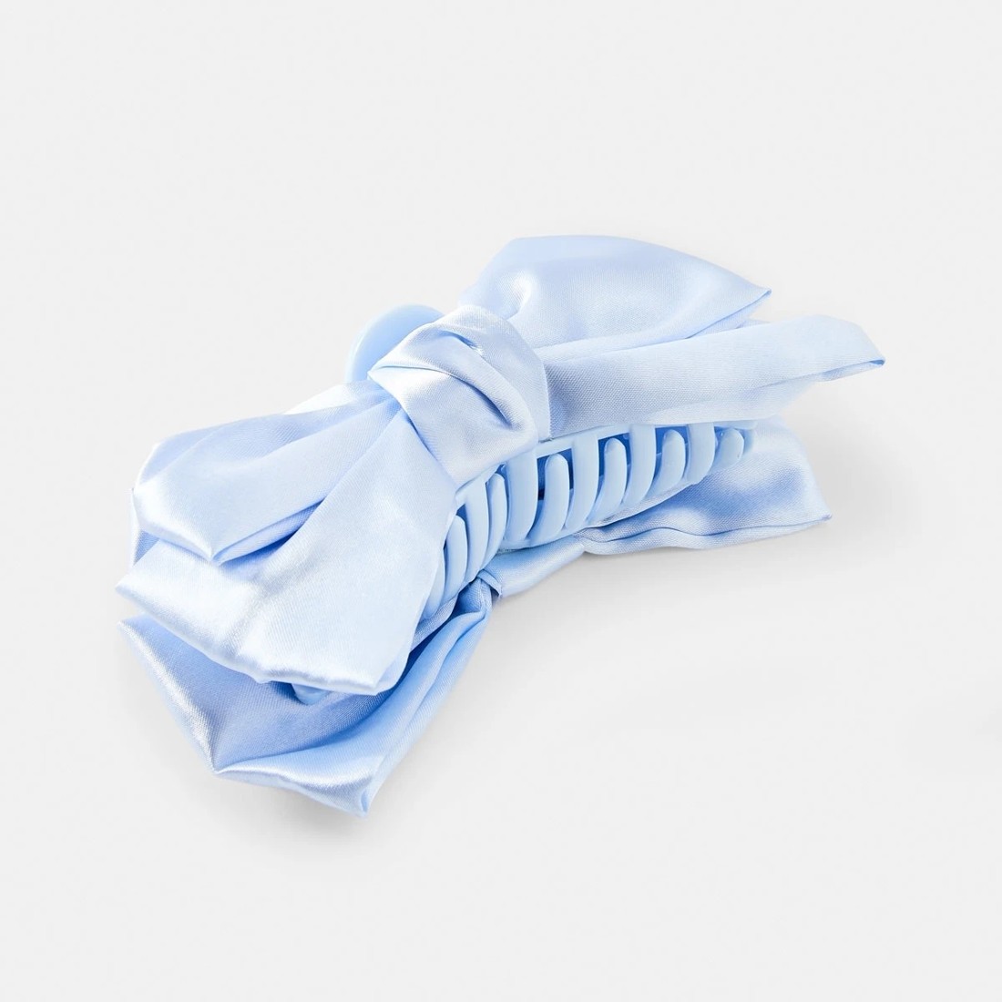 1 Blue Fabric Bow Claw Hair Clip, 1 of 4