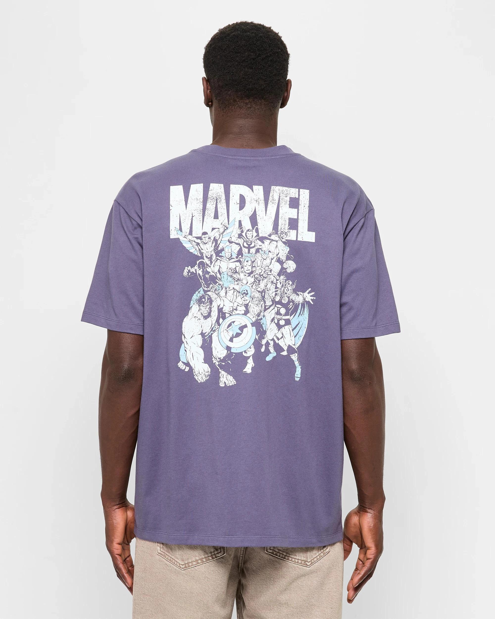 4 Licensed Australian Cotton Marvel Legacy T-Shirt BLUE, 4 of 5
