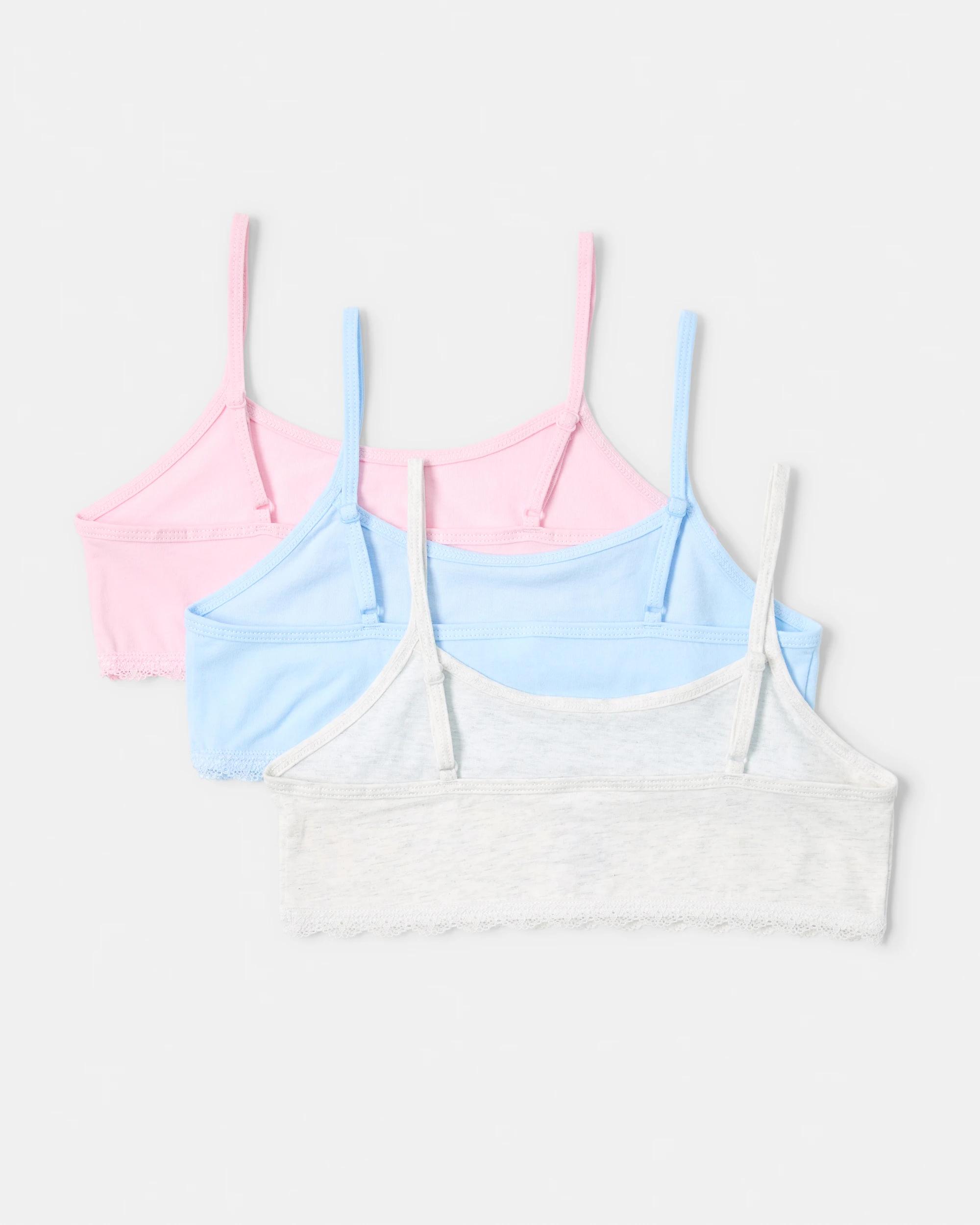 2 3 Pack Lace Trim Crop Wht Crop, 2 of 6