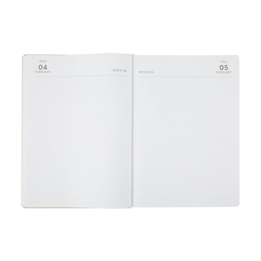 2 2026 Daily Diary - Beige, 2 of 8